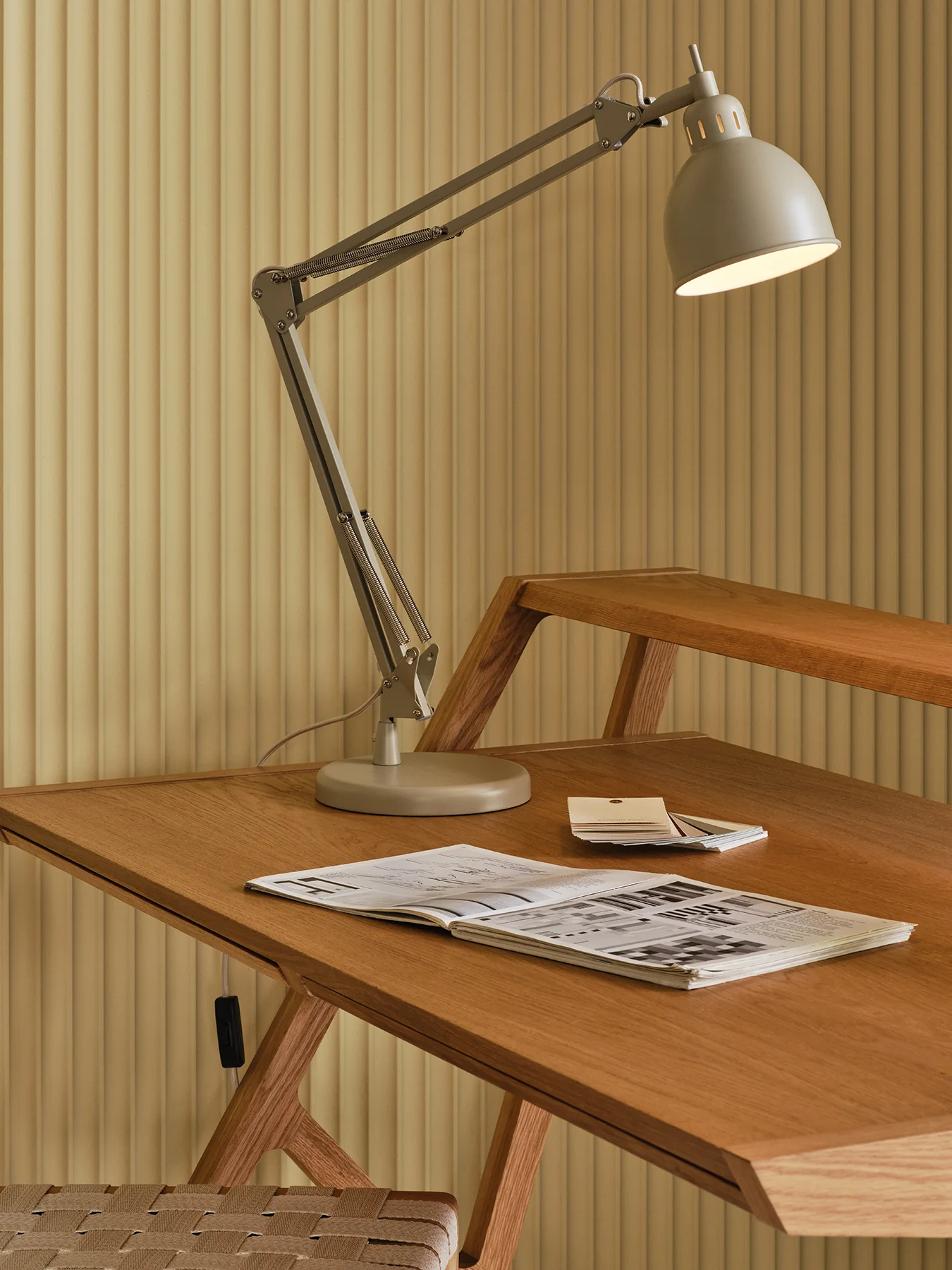 Spencer Metal Desk Lamp Putty - Image 2