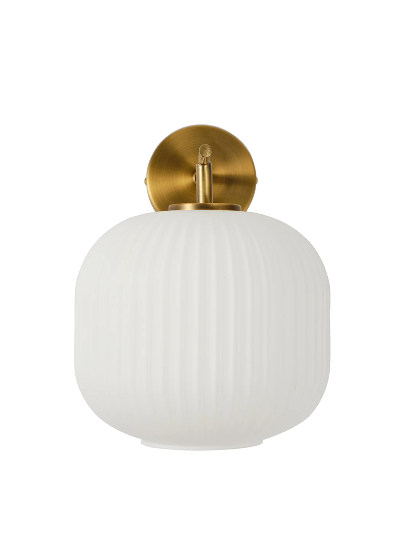 Opal Lantern Wall Light White/Bronze - Image 2