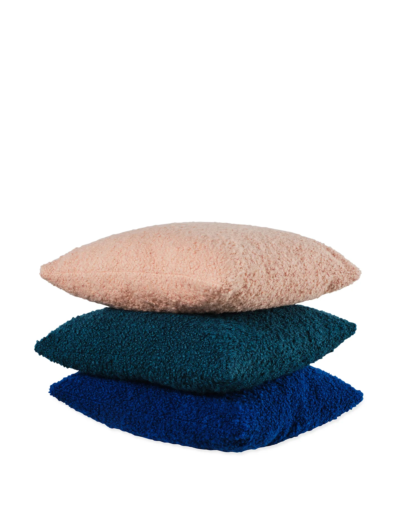 Bouclé Cushion Dusky Pink - Image 3