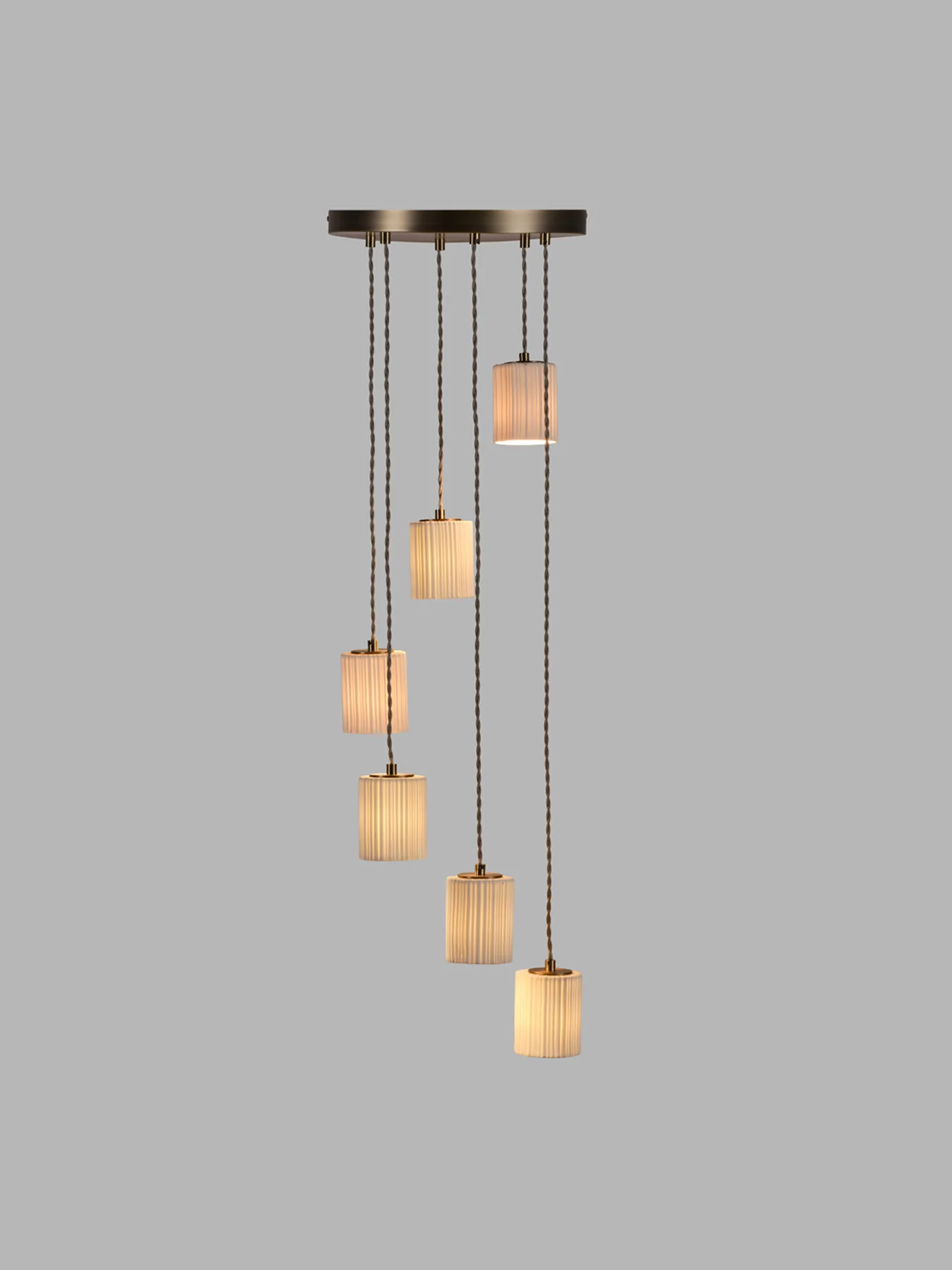 Reef Porcelain 6 Light Cluster Pendant - Image 2