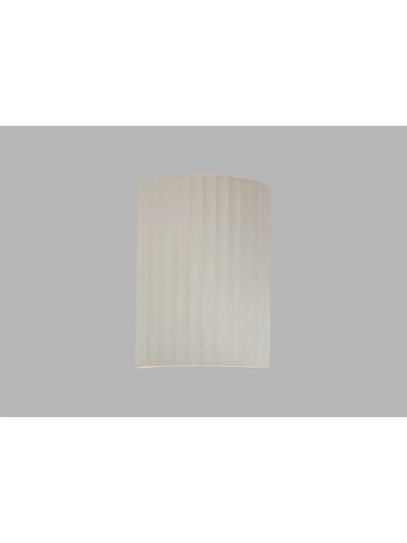 Larkin Fluted Plaster Cylinder Wall Light White - Image 3