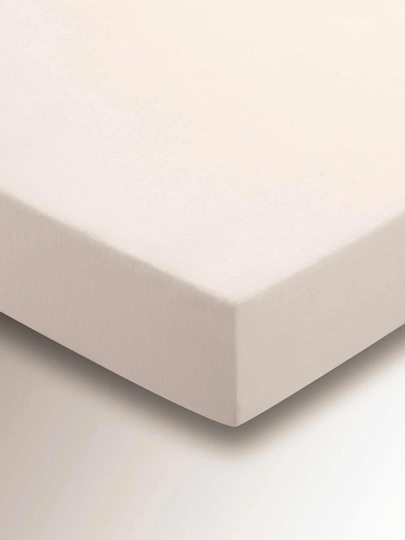 Ivory Brushed Cotton Fitted Sheet Double