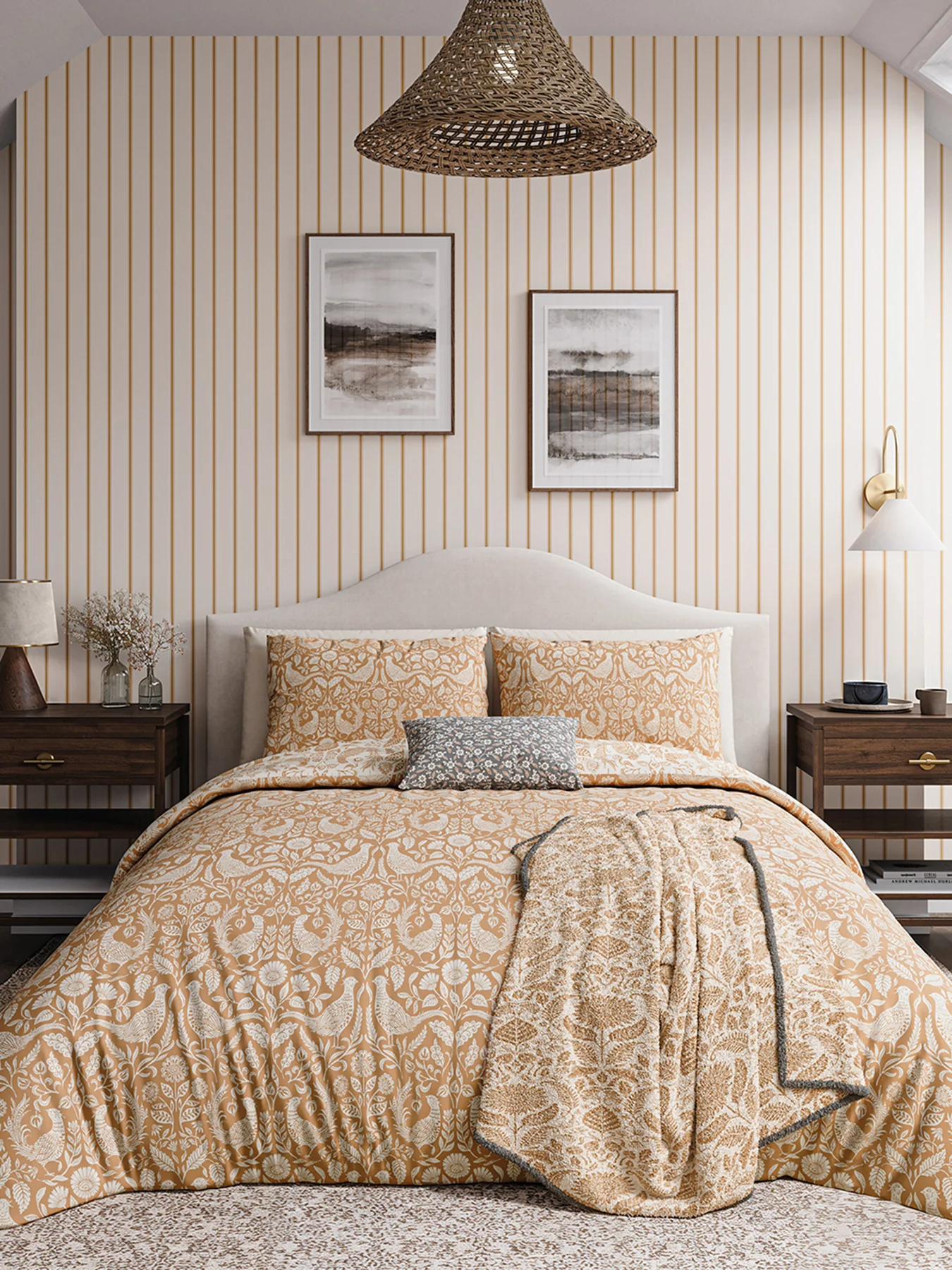 Copper Pheasants Cover Set King