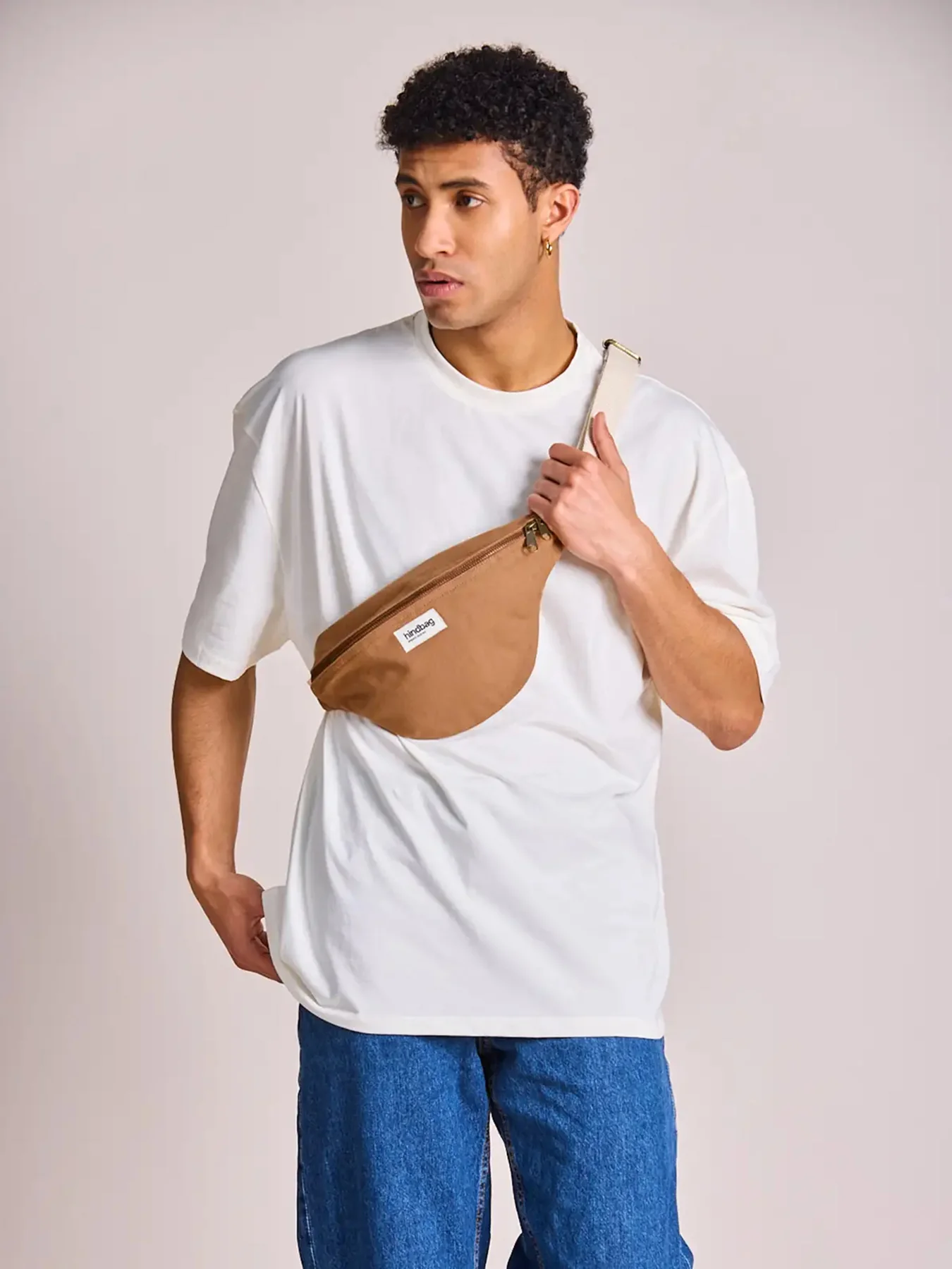 Olivia Canvas Shoulder Bag Cinnamon - Image 2