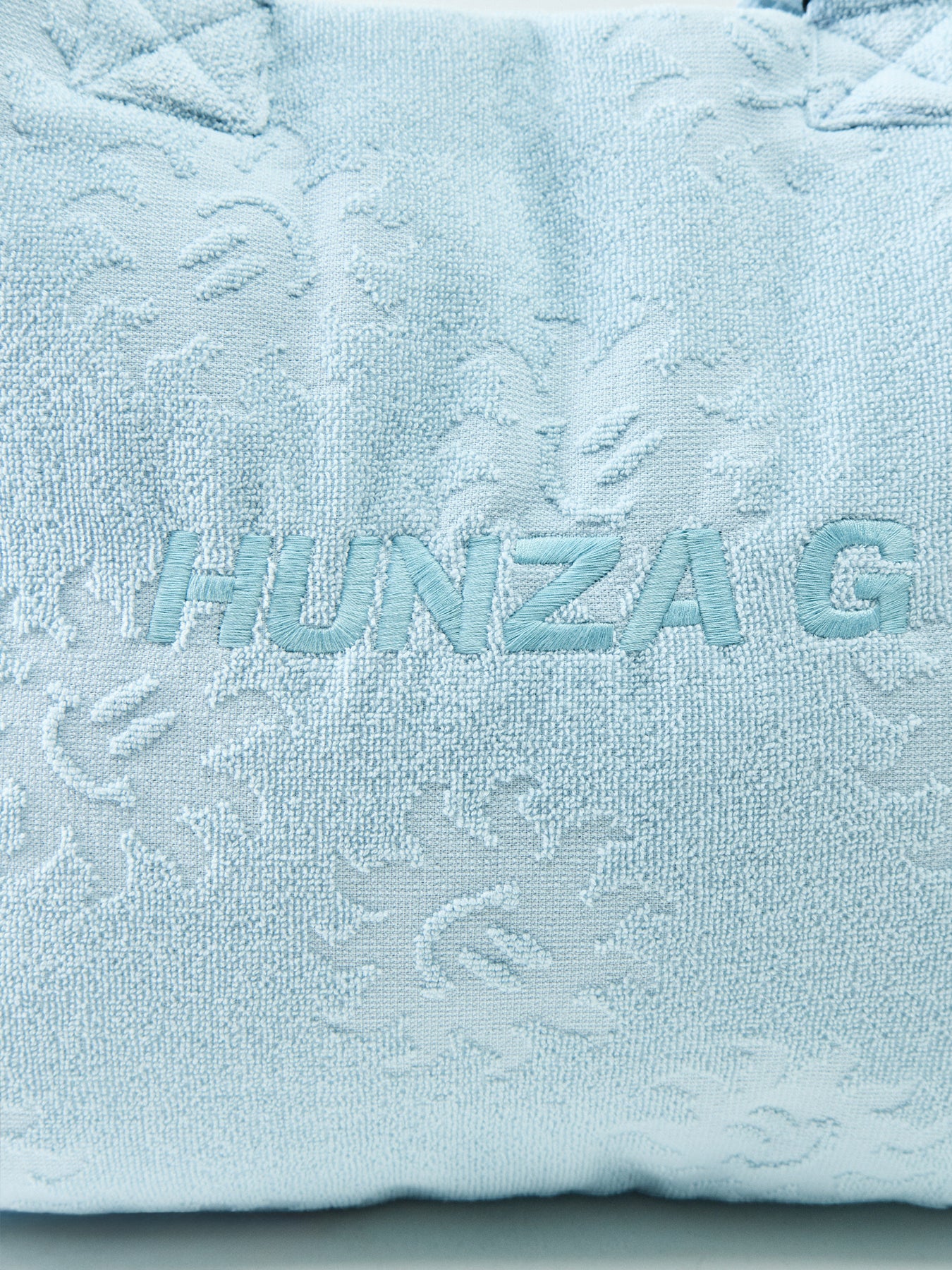 Sunny Towelling Beach Bag Metallic Ice Blue - Image 5