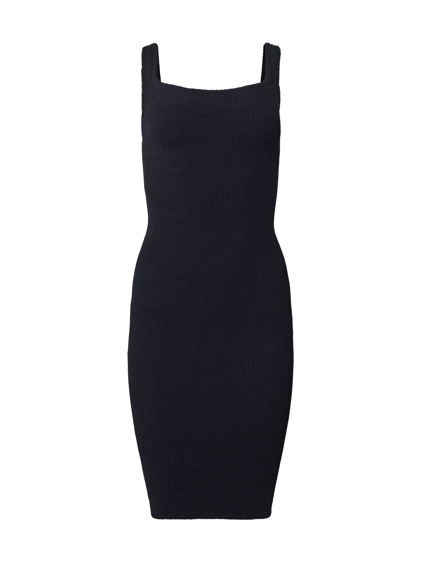 Ribbed Tank Dress Black