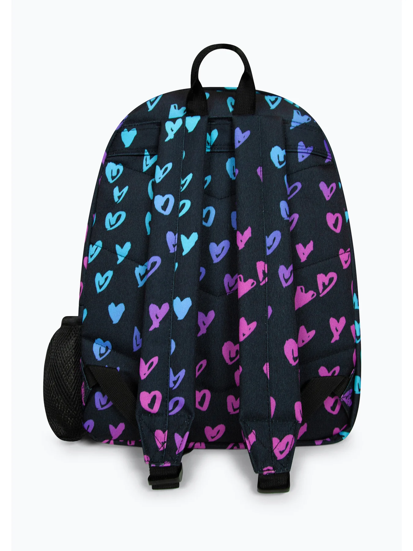 Hype Kids Black Scribble Hearts Backpack - Image 3