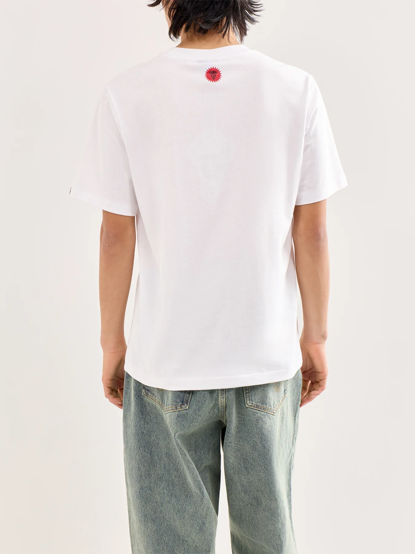Spray Paint Running Dog T-Shirt White - Image 4