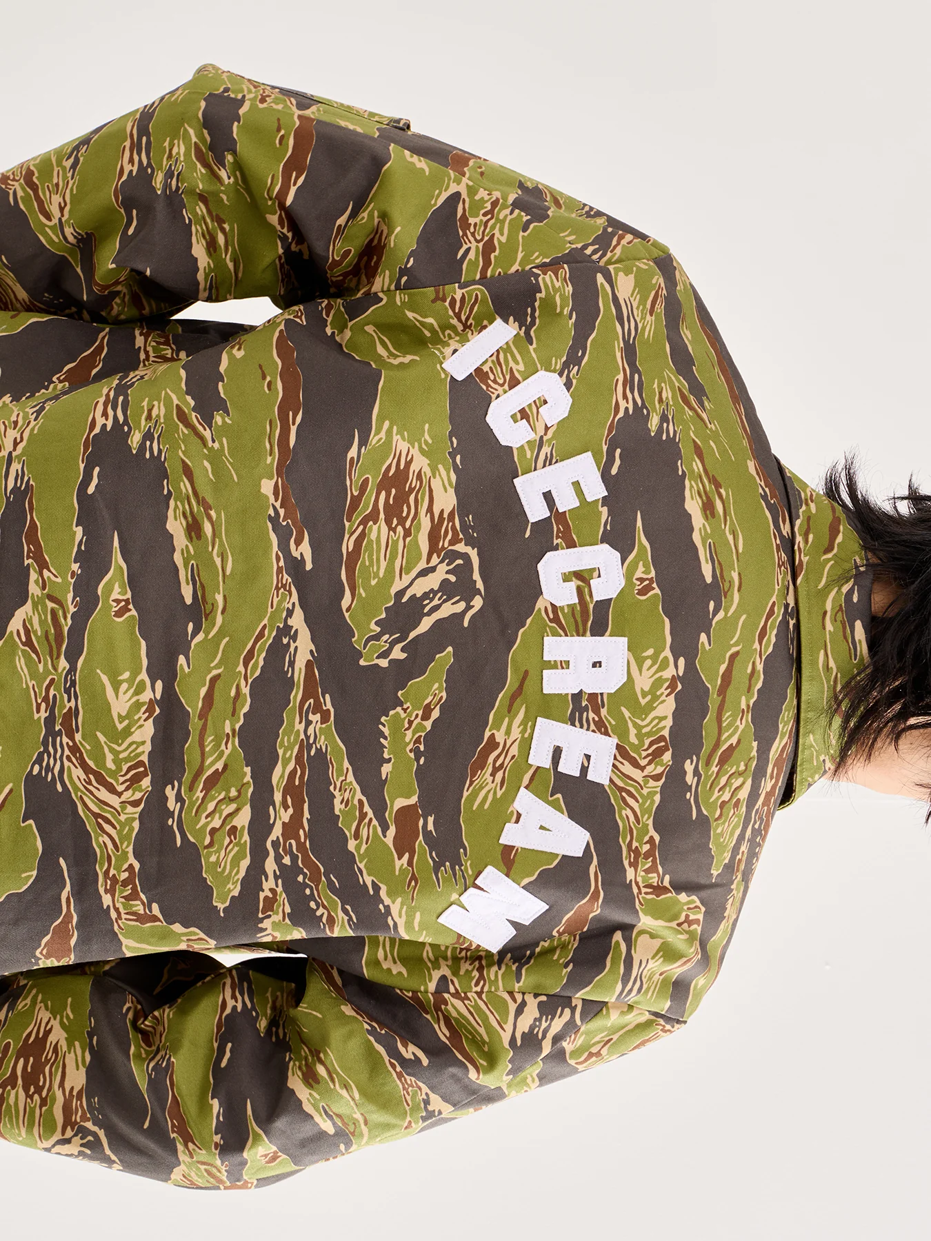 Tiger Stripe Work Jacket Green - Image 3