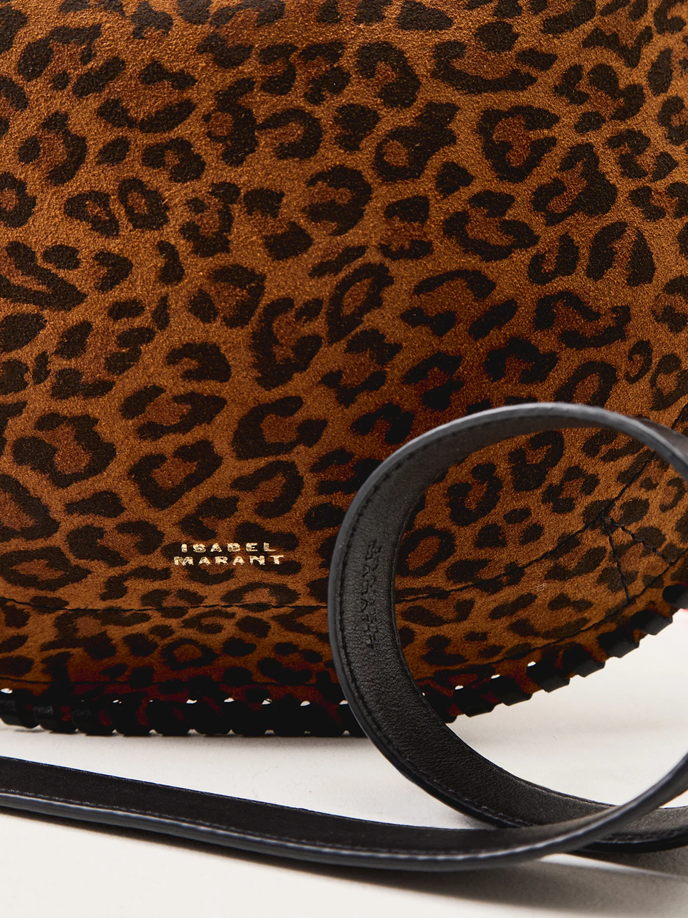 Oskan Soft Zip Crossbody Bag Leopard - Image 5