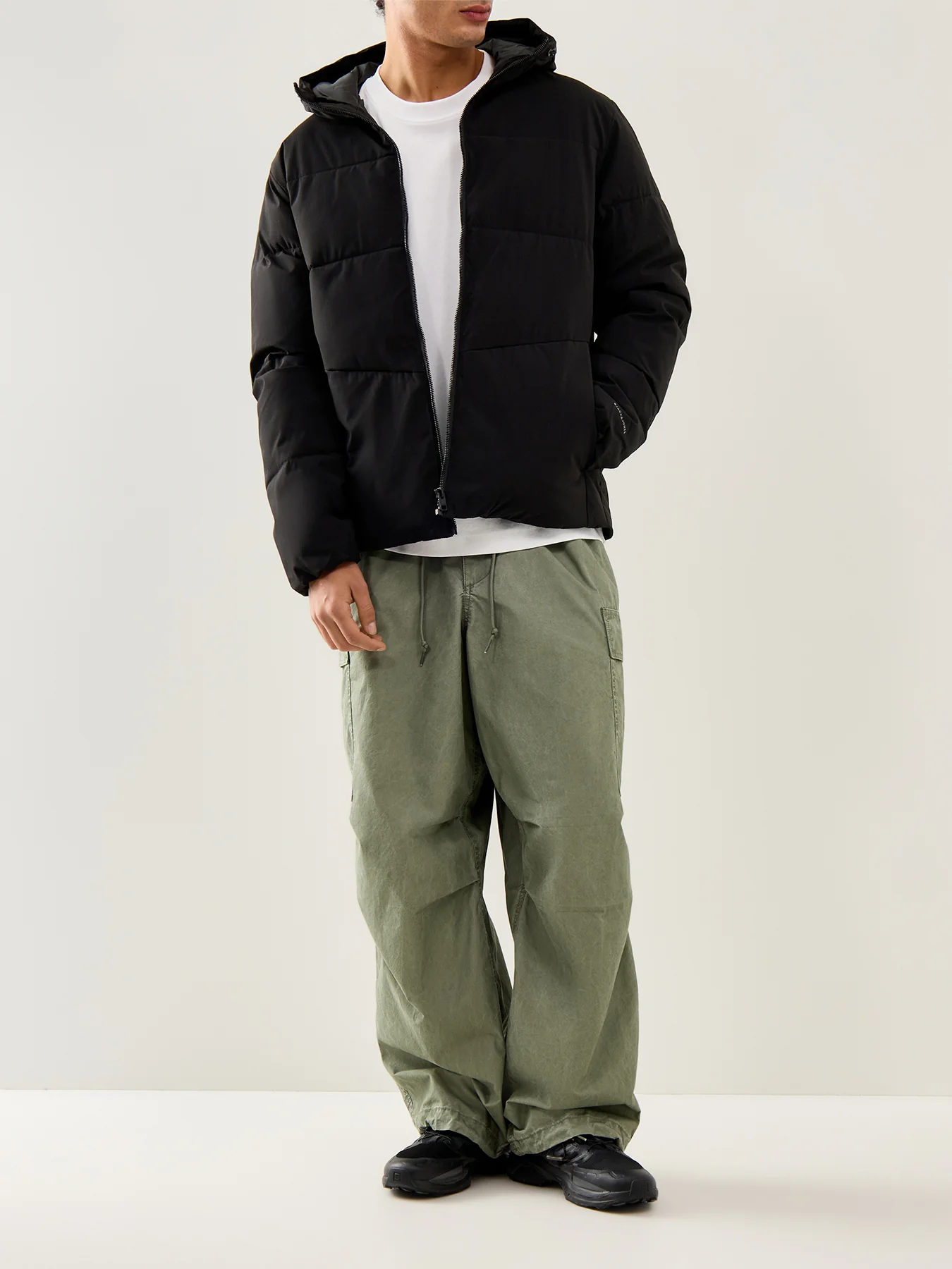 Global Puffer Jacket Black - Image 2