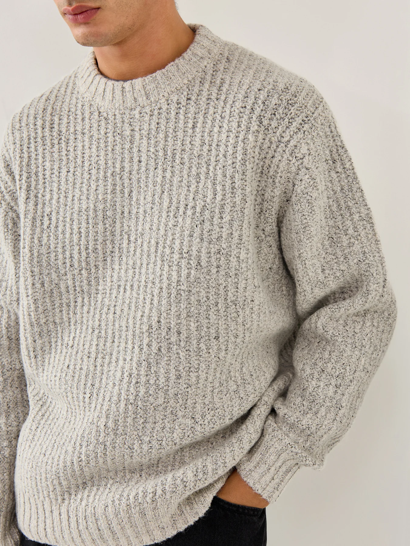 Bowery Knit Crew Neck Sea Salt - Image 3
