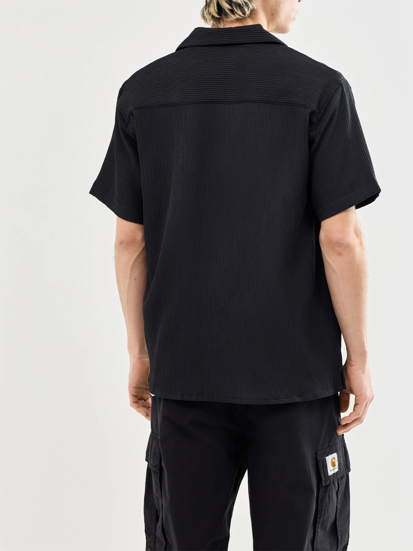 Short Sleeve Resort Shirt Black - Image 5