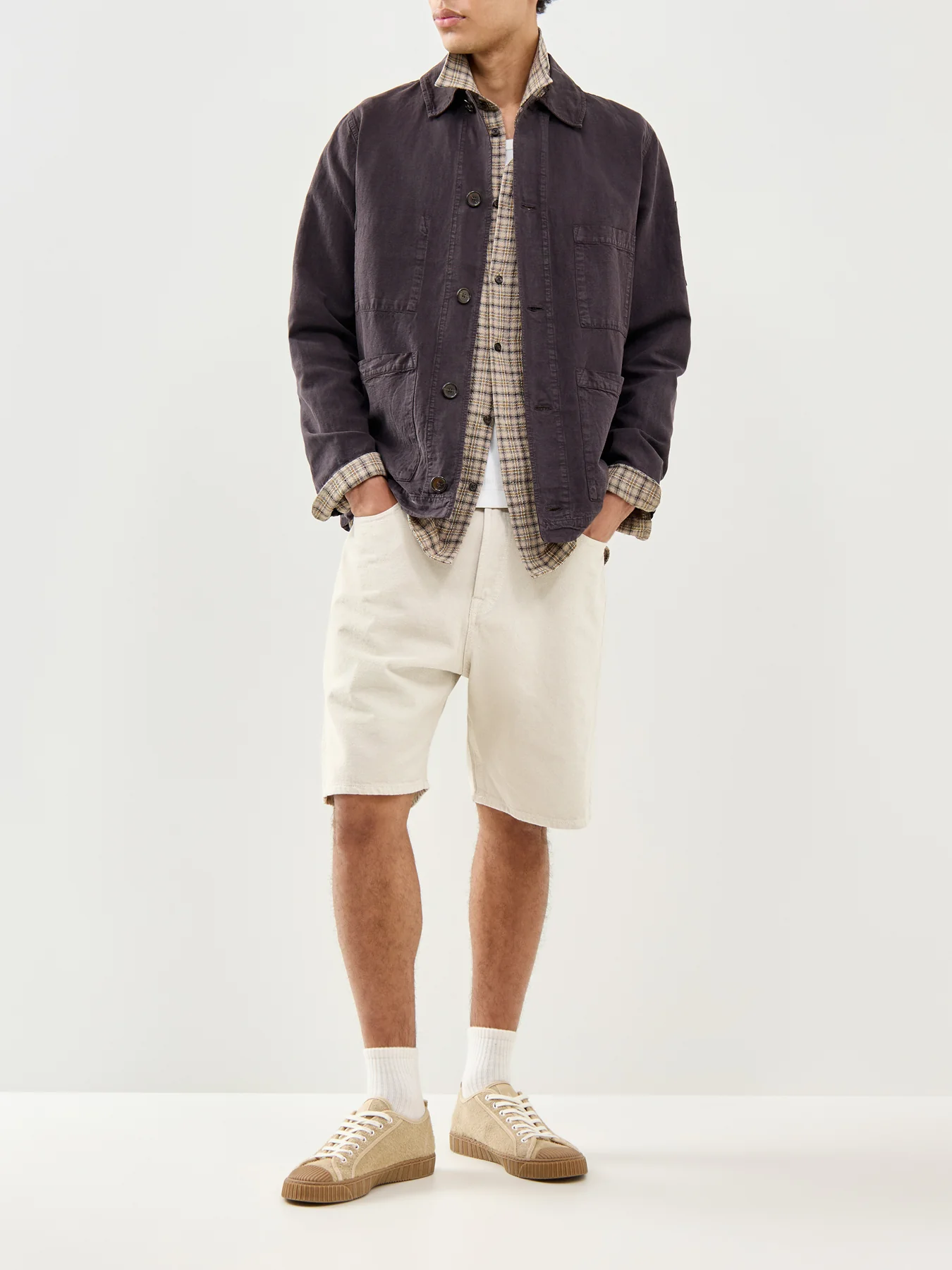 Tony Original Denim Shorts Beige - Image 2