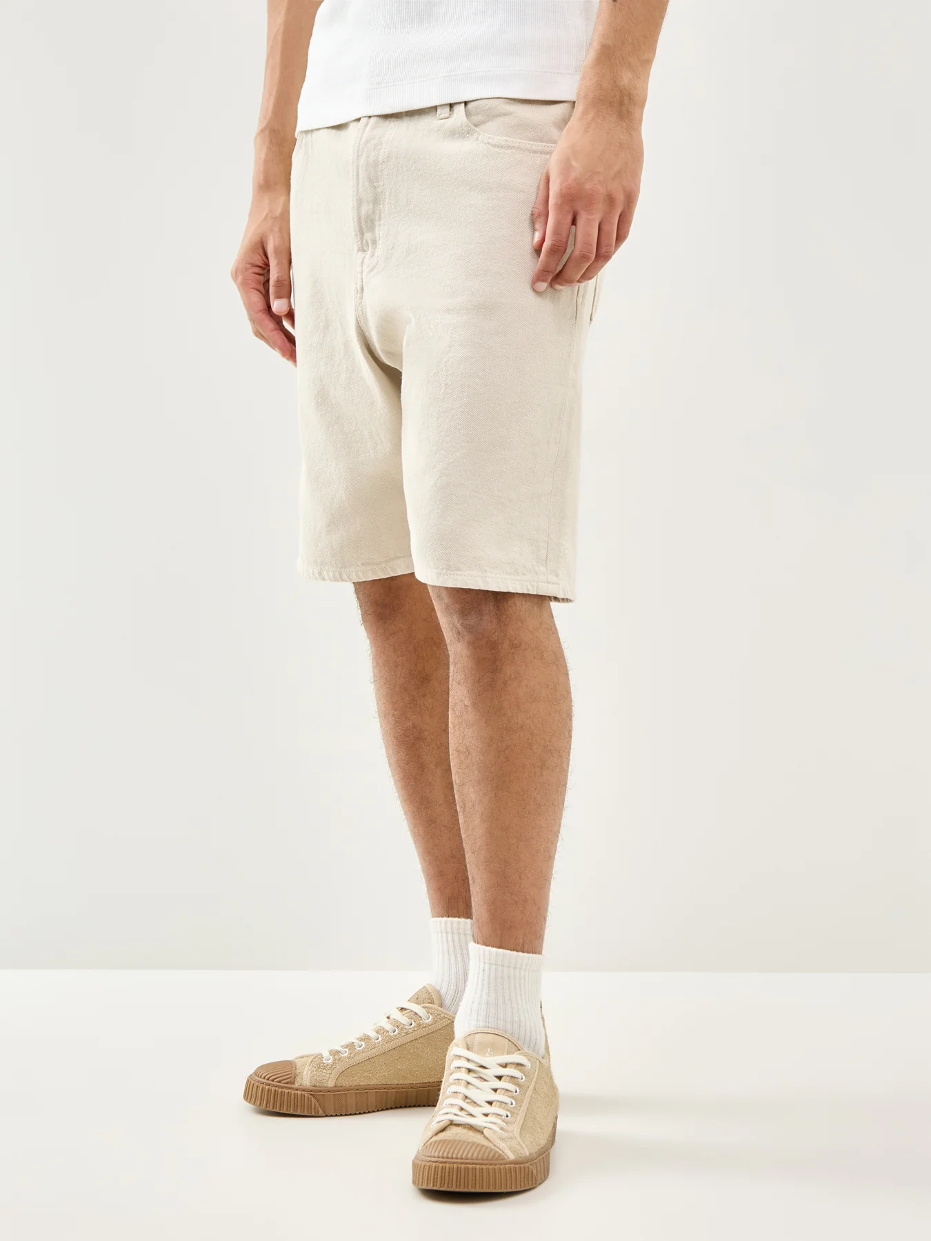 Tony Original Denim Shorts Beige - Image 4