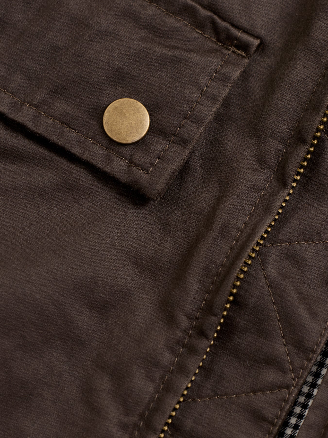 Bedford Waxed Jacket Brown - Image 3