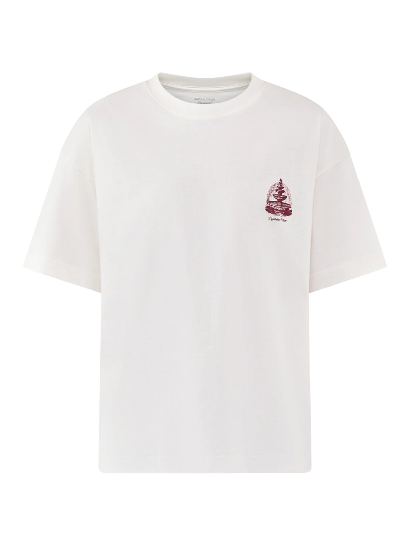 Back Print T Shirt White