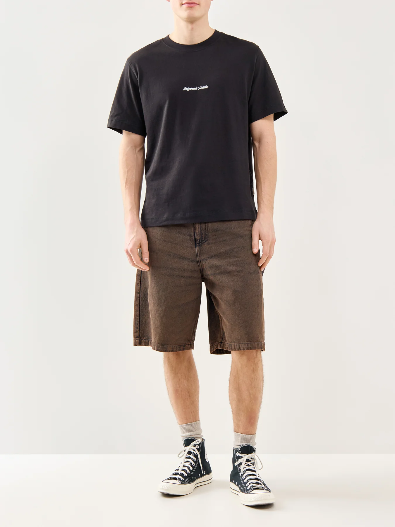 Jornorrebro Embroidered T-Shirt Black - Image 2