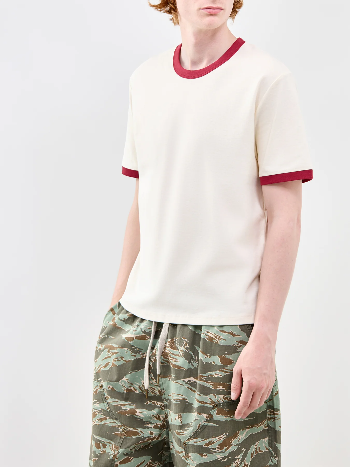 Savona Ringer T-Shirt Cream - Image 4