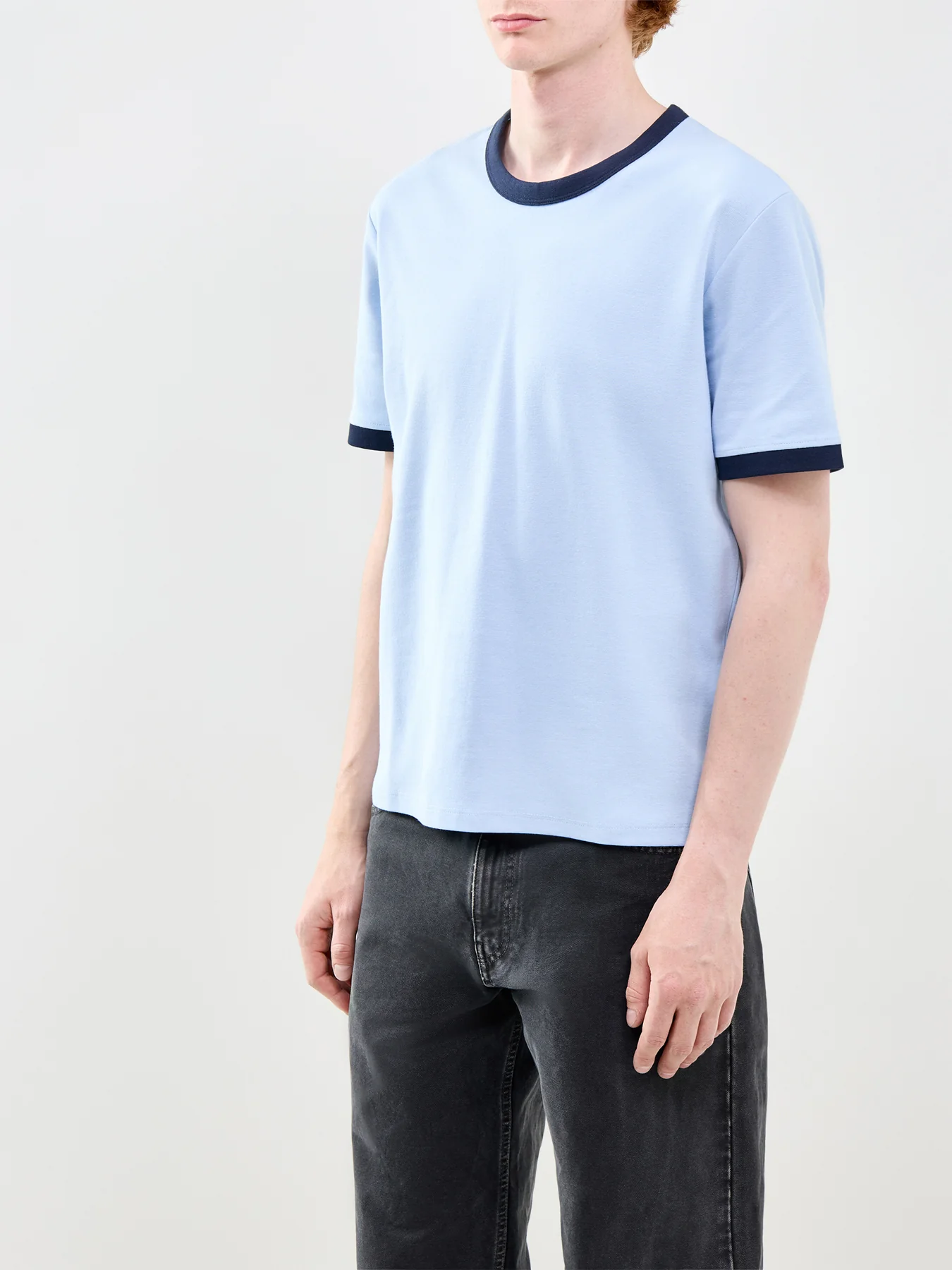 Savona Ringer T-Shirt Blue - Image 4