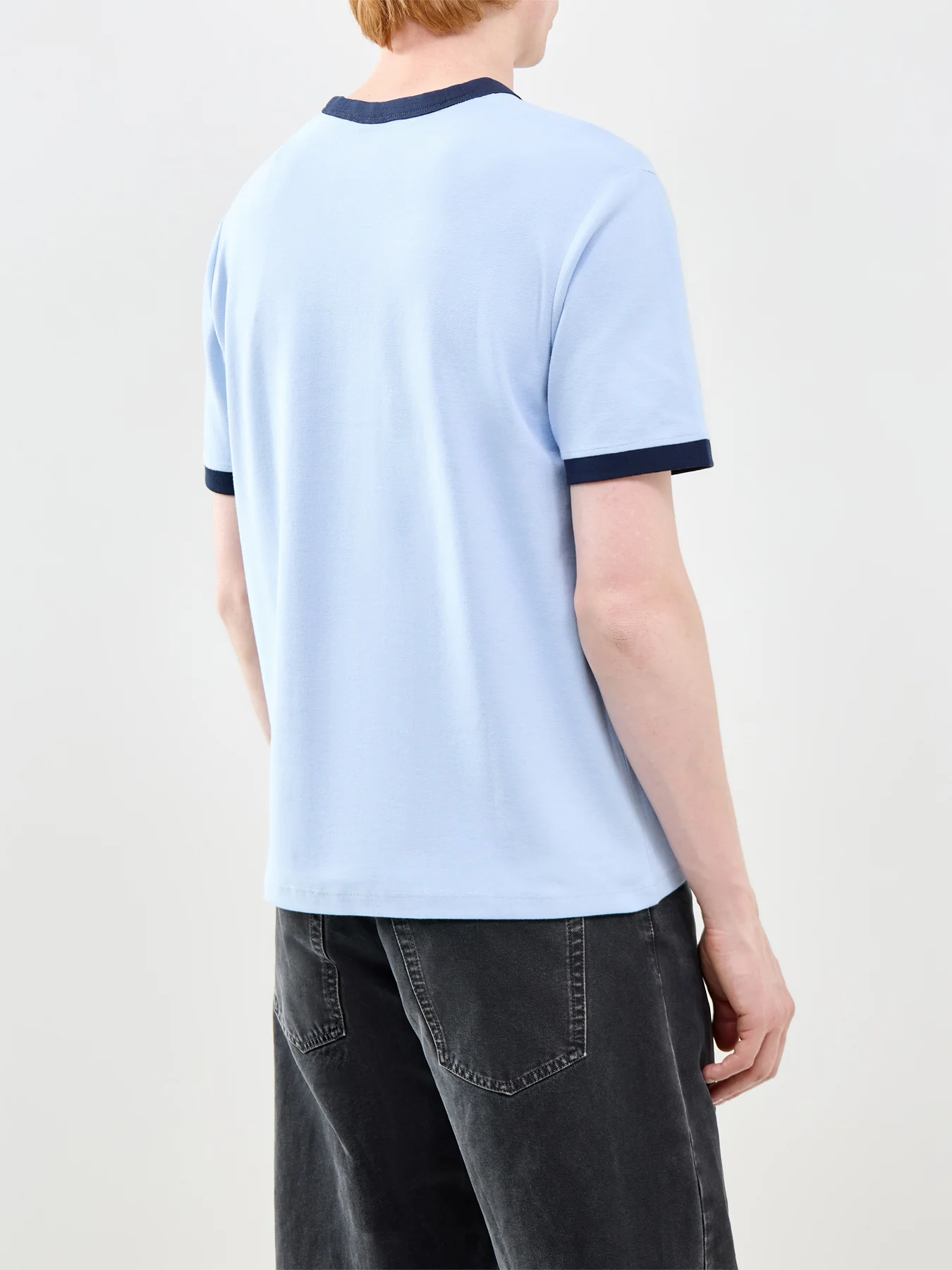 Savona Ringer T-Shirt Blue - Image 5