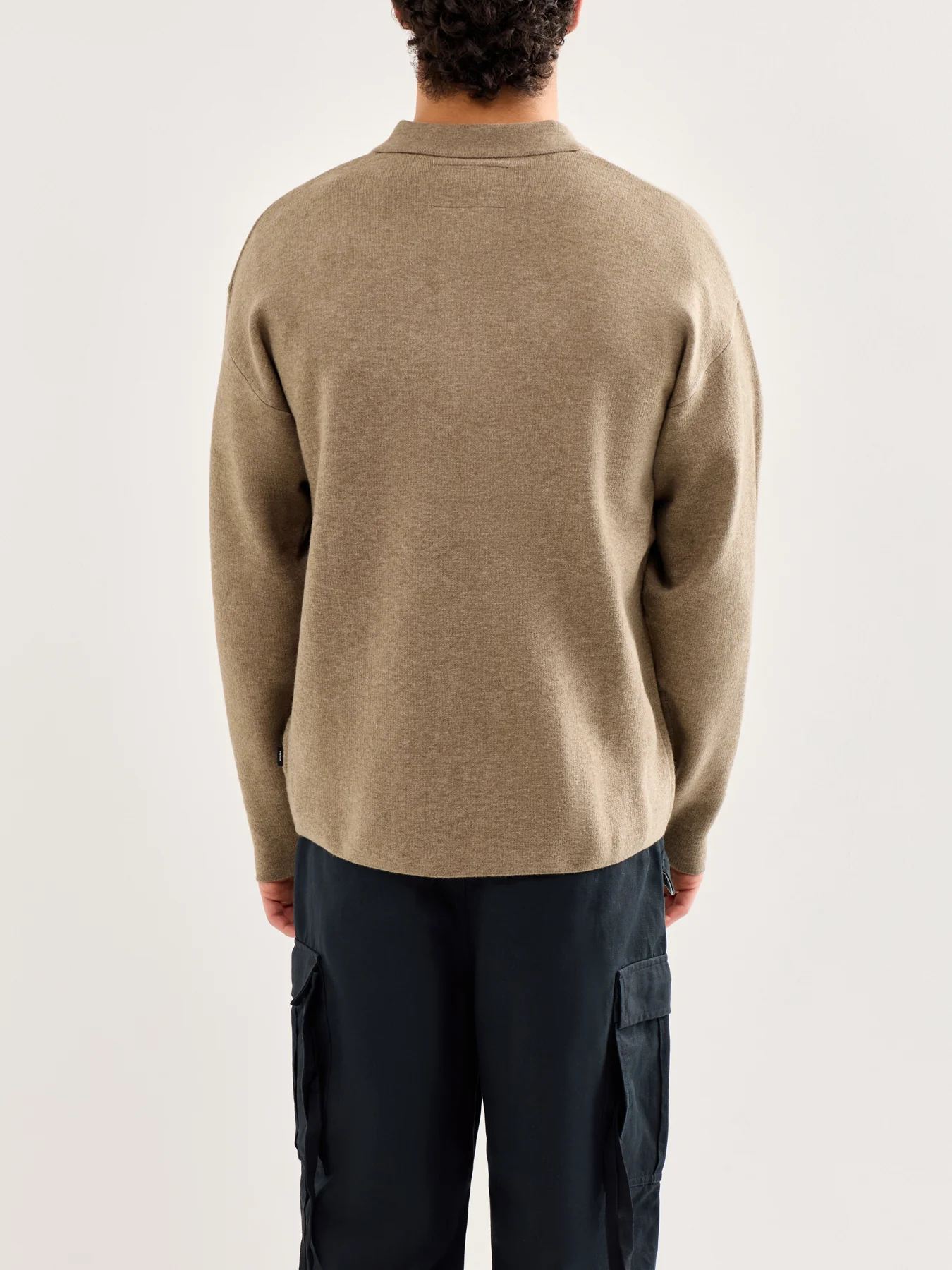 Bradfort Knit Polo Shirt Brown - Image 4