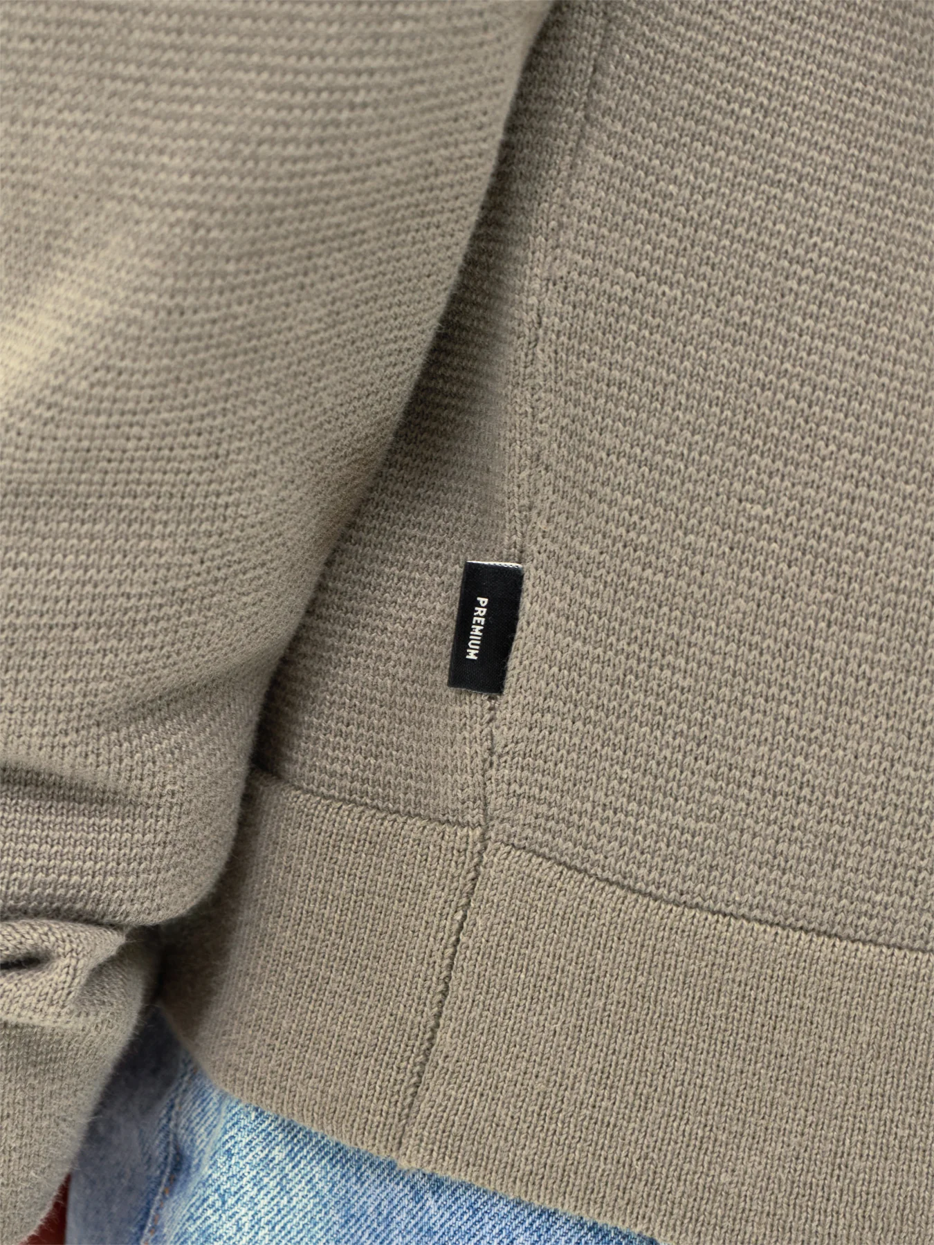 Spring Knit Crew Neck Olive - Image 3