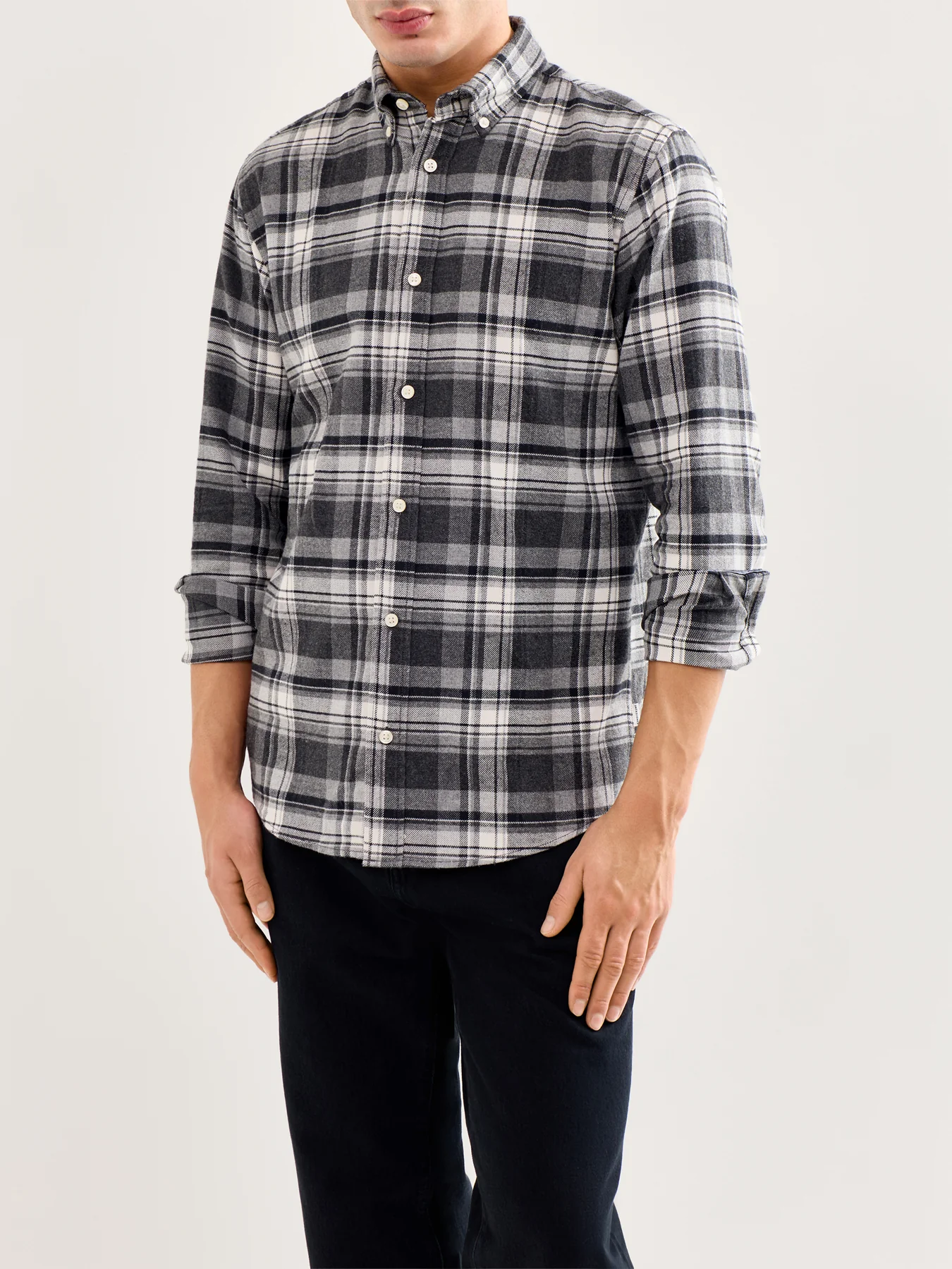 Flannel Long-Sleeve Shirt Check - Image 3