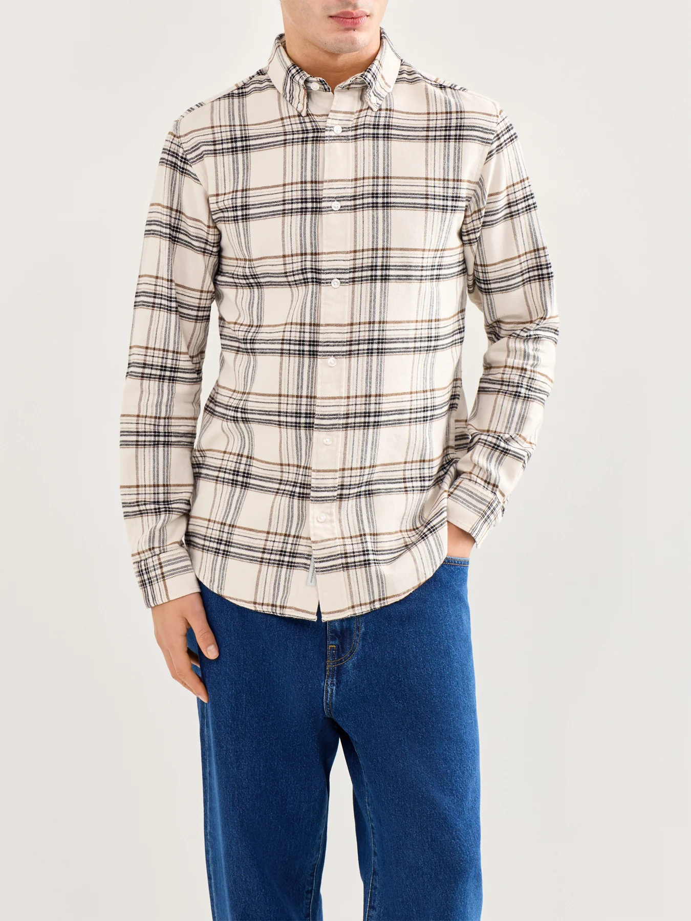Flannel Long-Sleeve Shirt Check - Image 4