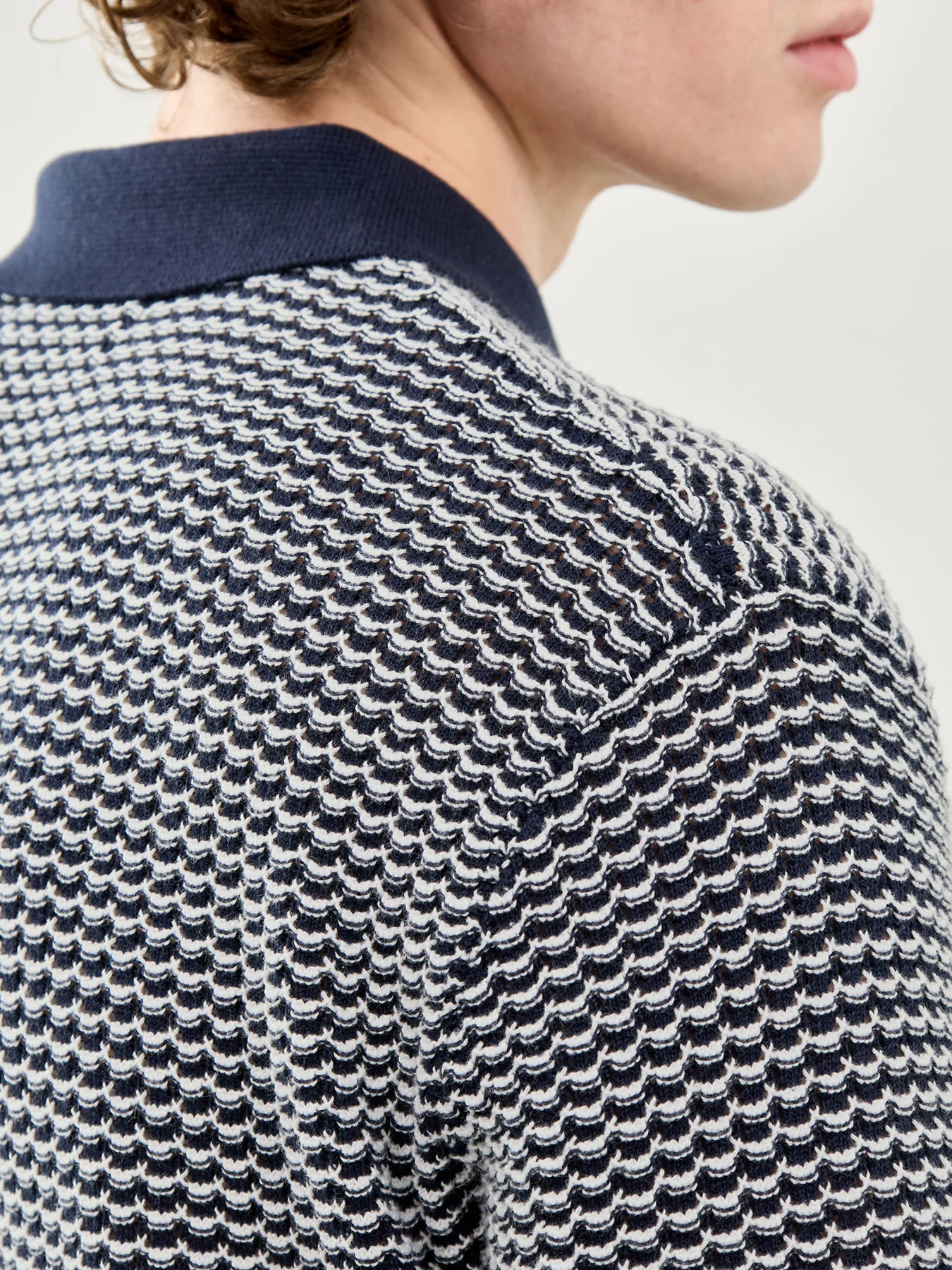 Knitted Polo Shirt Multi - Image 3