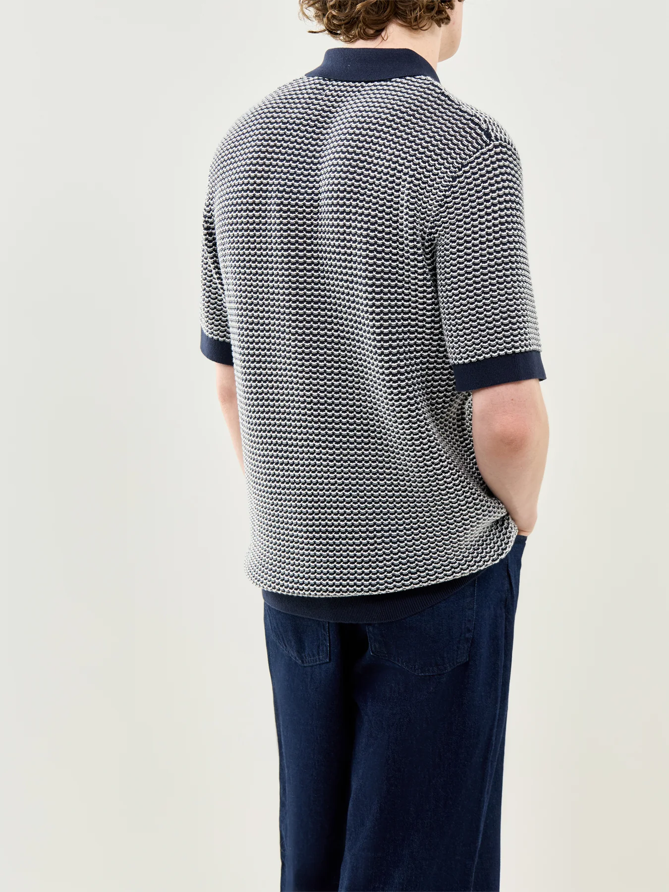 Knitted Polo Shirt Multi - Image 5