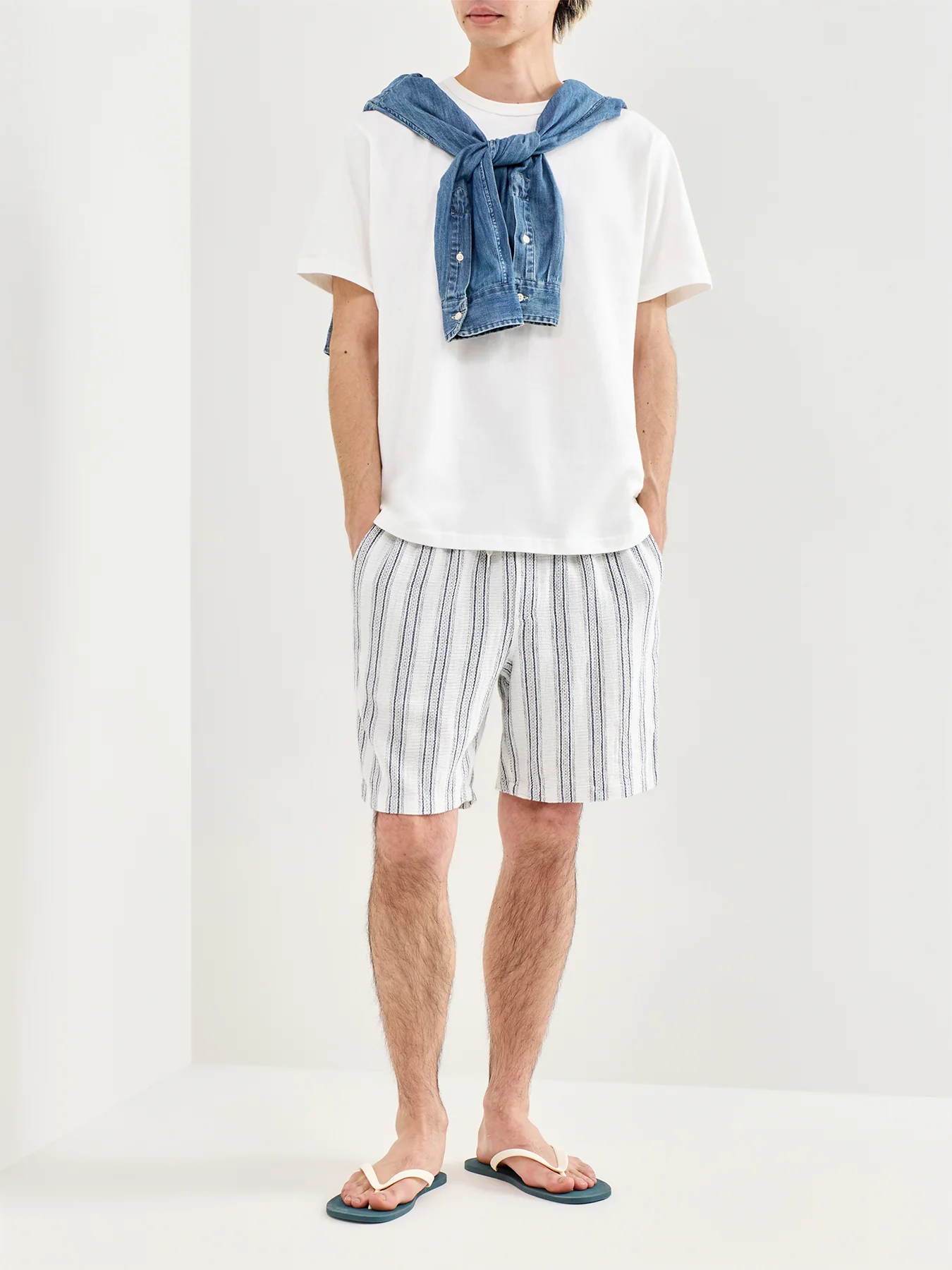 Jaiden Stripe Sweat Shorts - Image 2