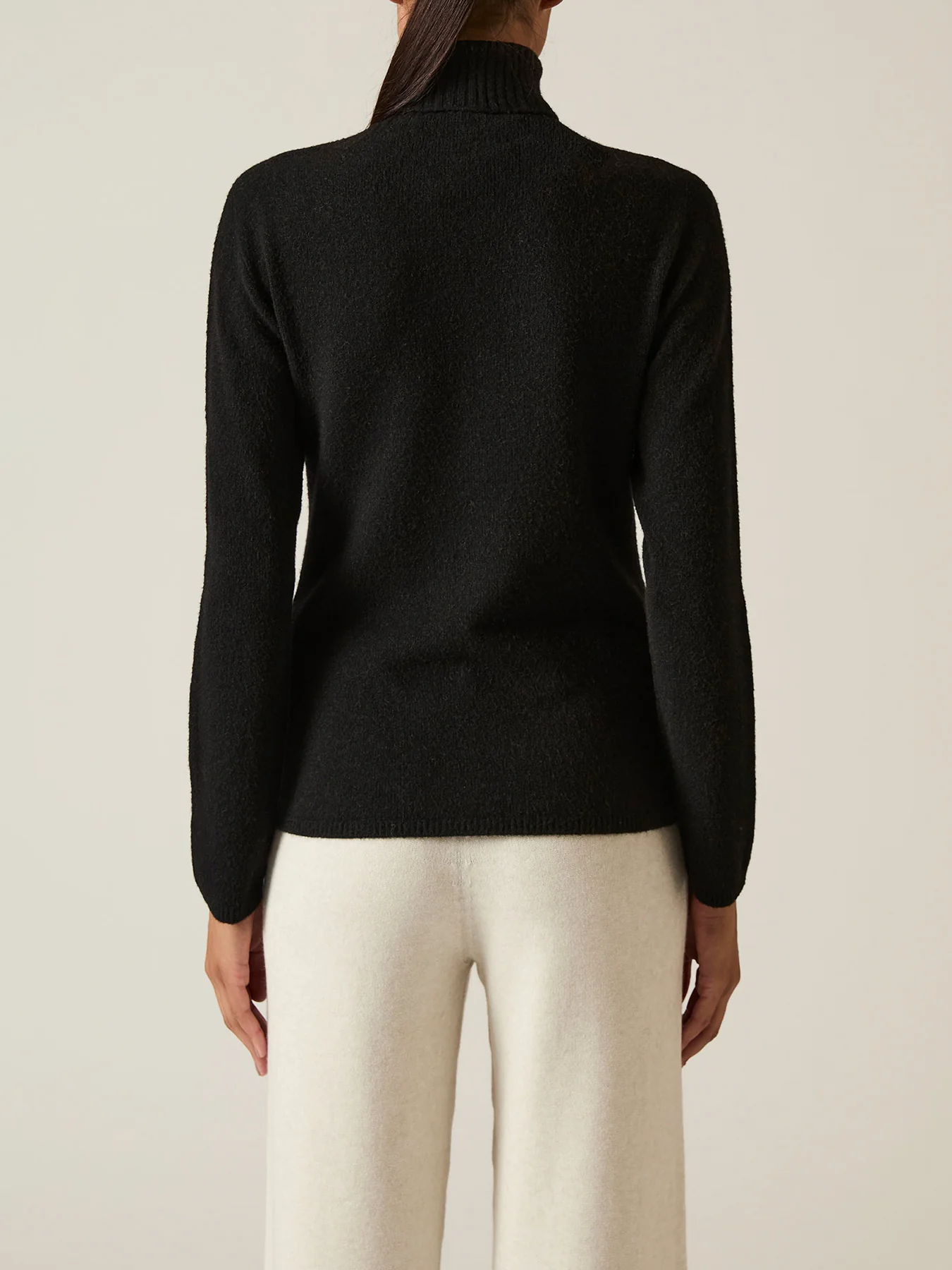 Polo Neck Jumper Black - Image 3