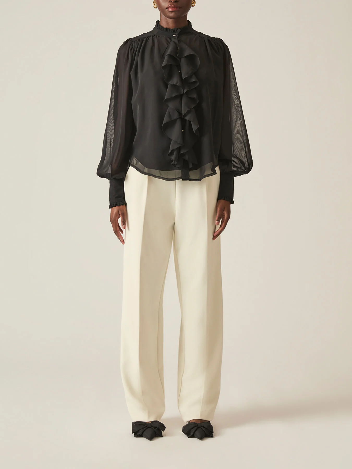 Ruffle Shift Shirt - Image 2
