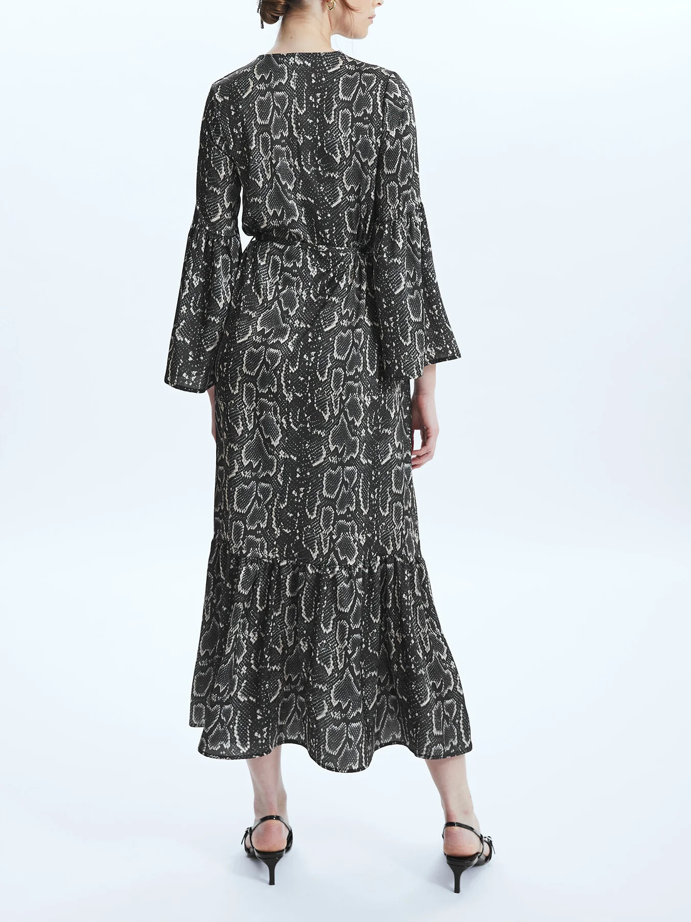 Python Print Belted Dress - Image 2