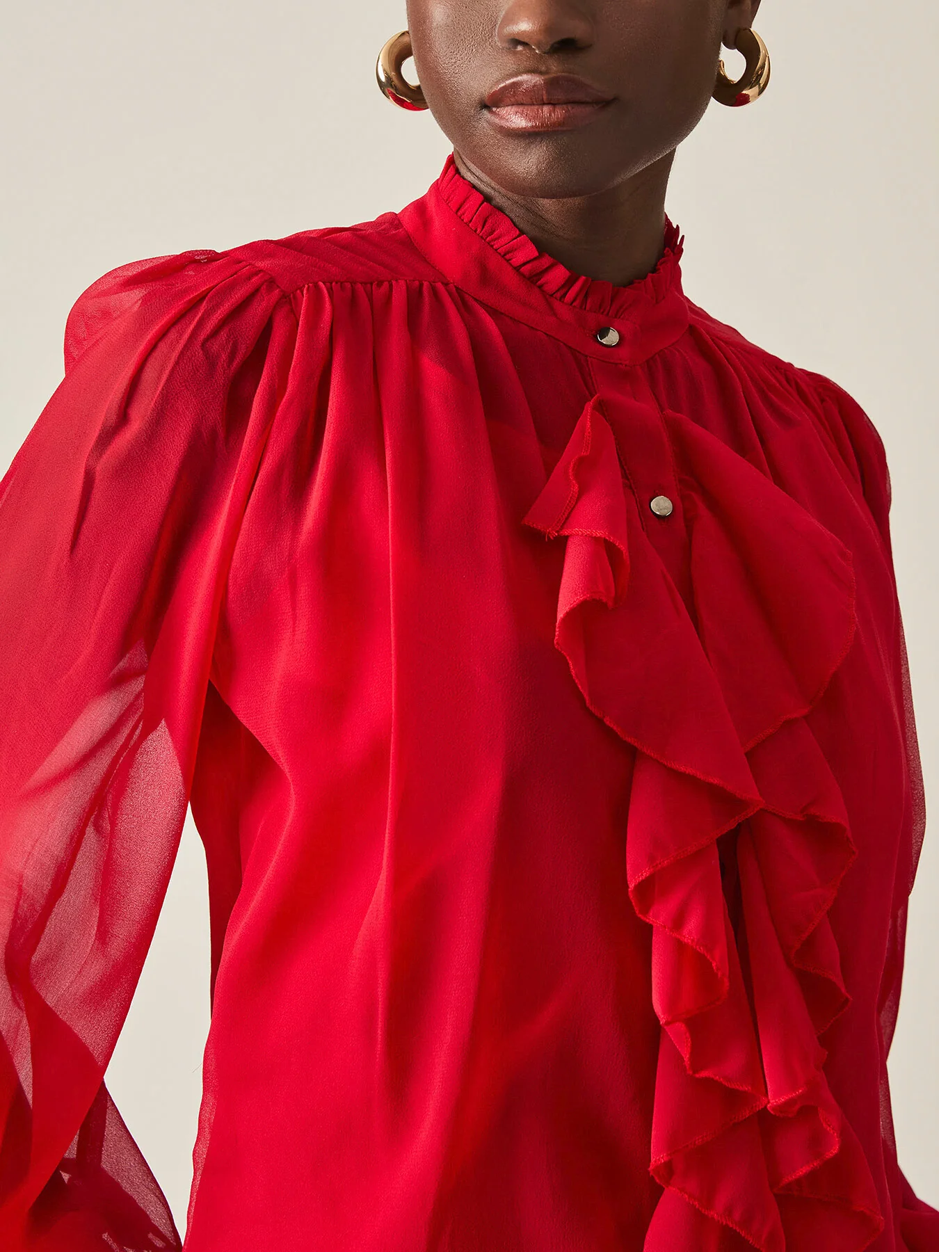 Ruffle Shift Shirt - Image 4