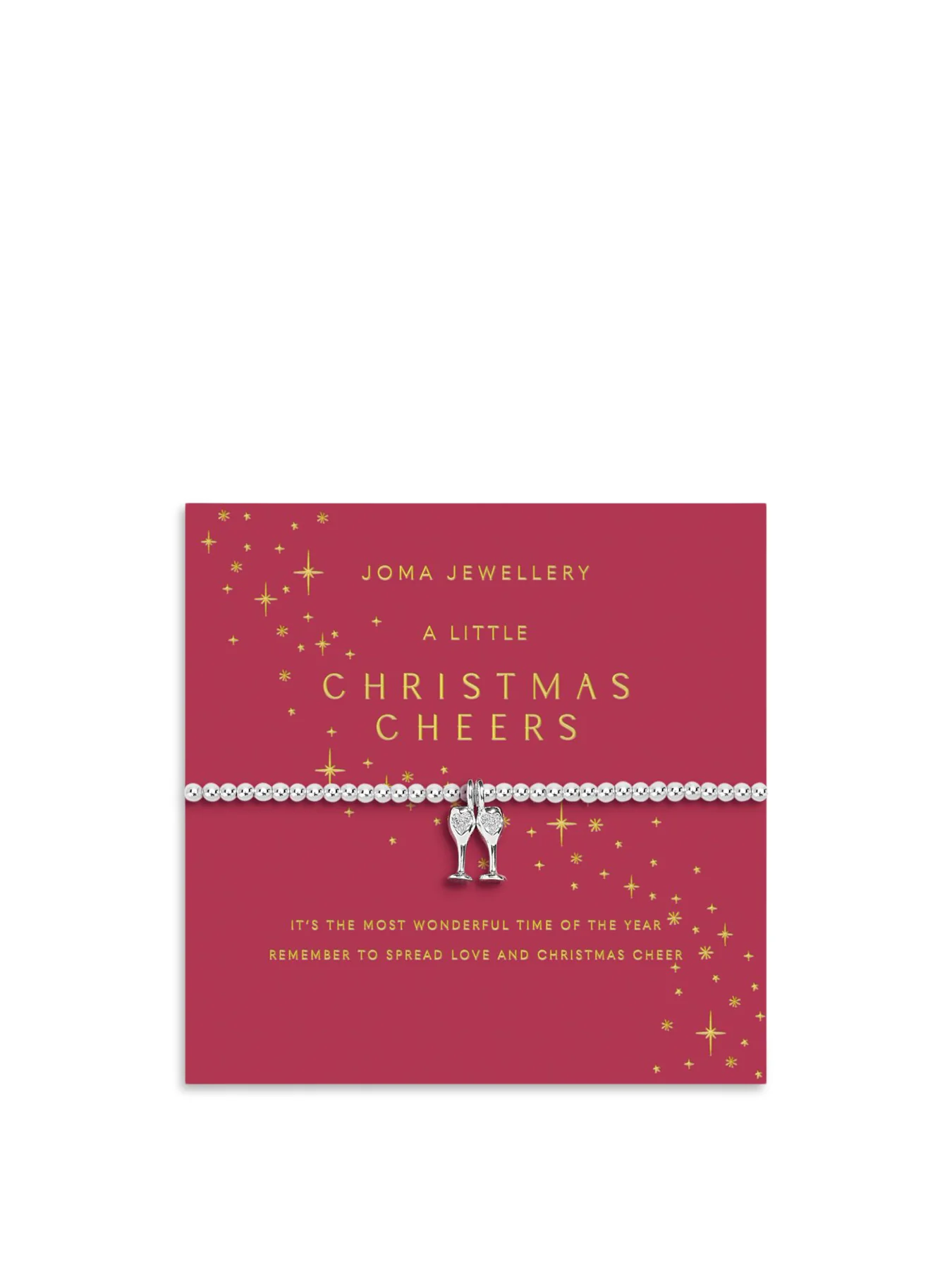 Christmas Cheers Silver Plated Bracelet