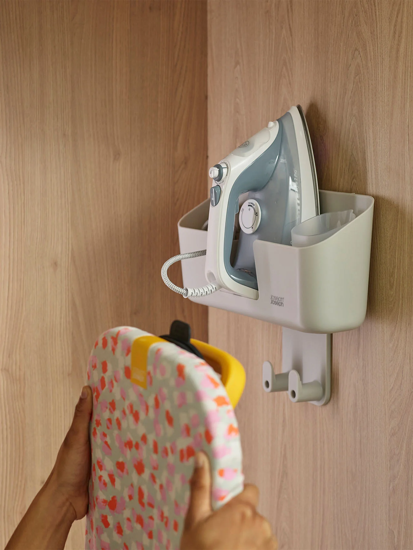 IronHub Wall-Mounted Ironing Storage Caddy - Image 3