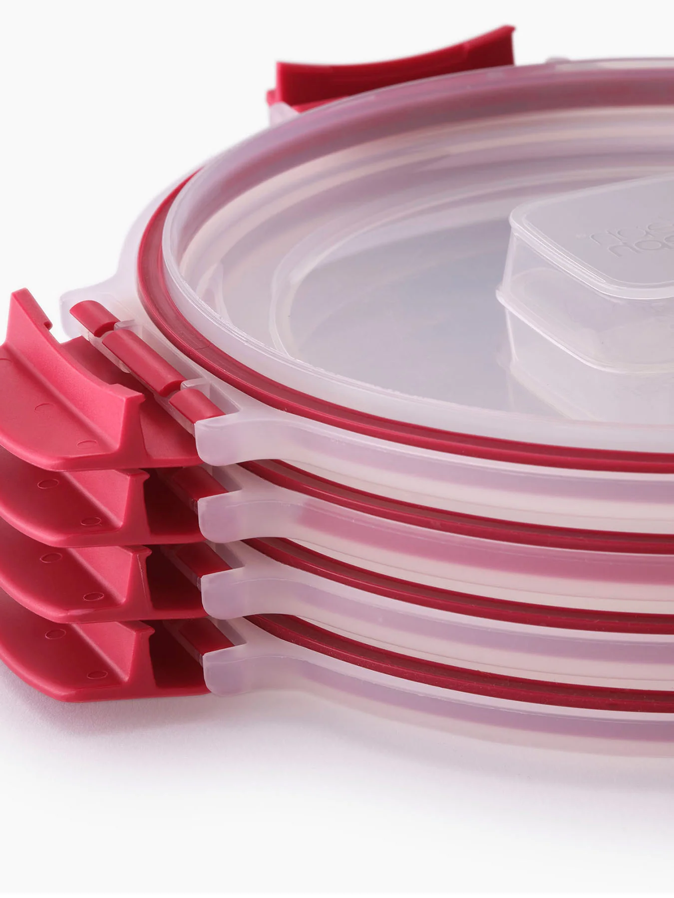 Nest Lock Boxes Round 4Piece 1L Red - Image 3