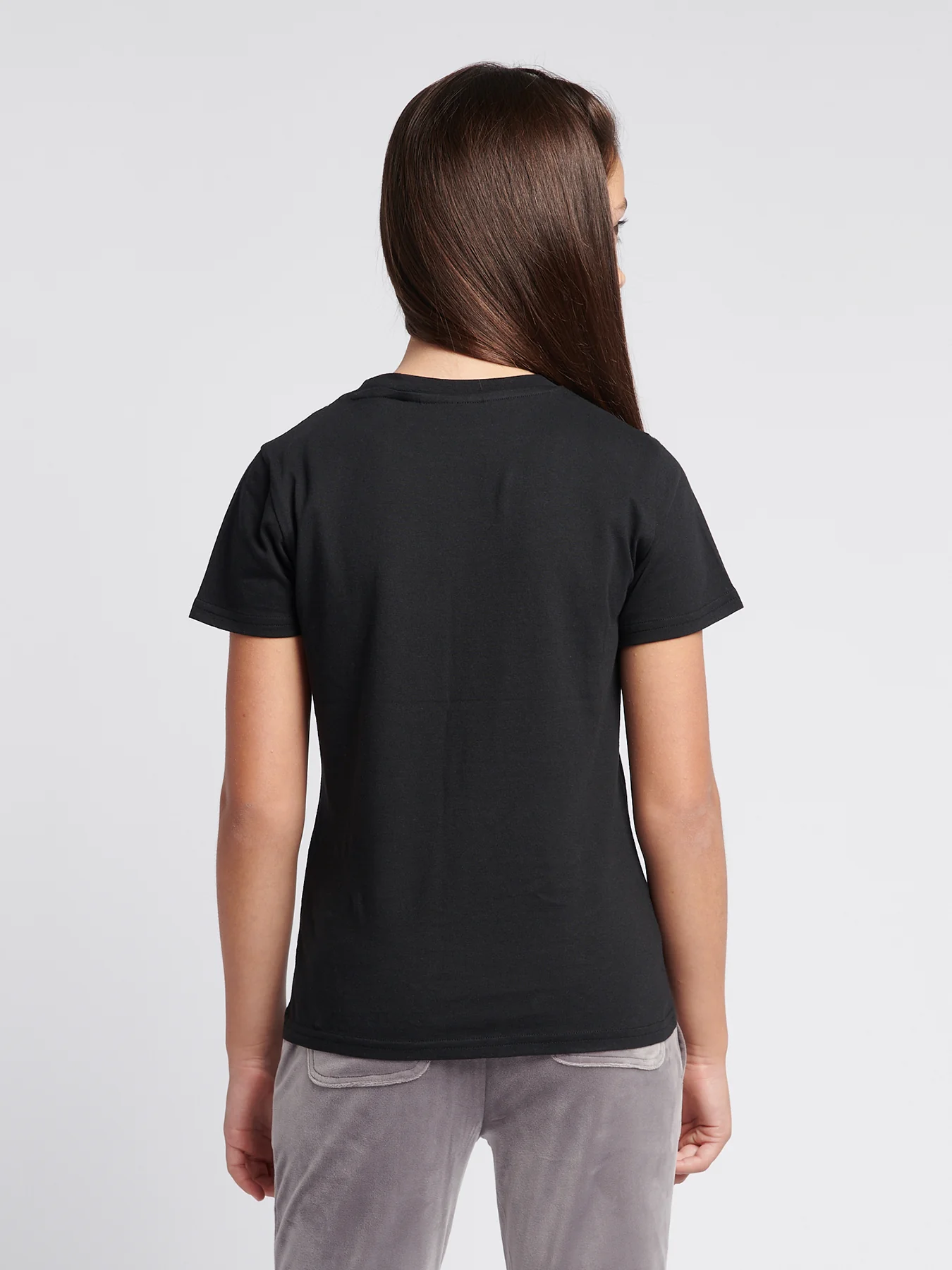 Diamante Fitted Tee Black - Image 4