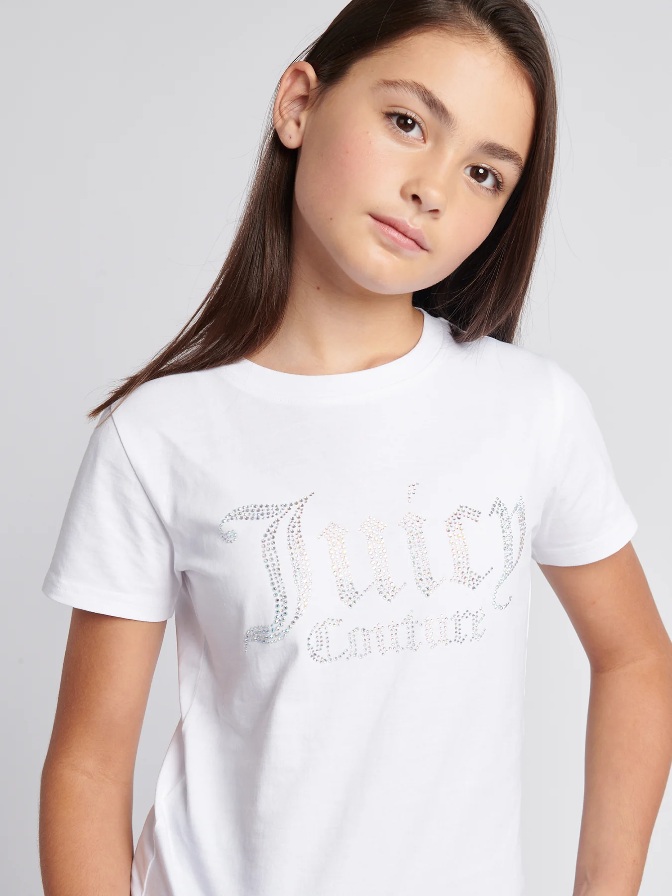 Diamante Fitted Tee Bright White - Image 4