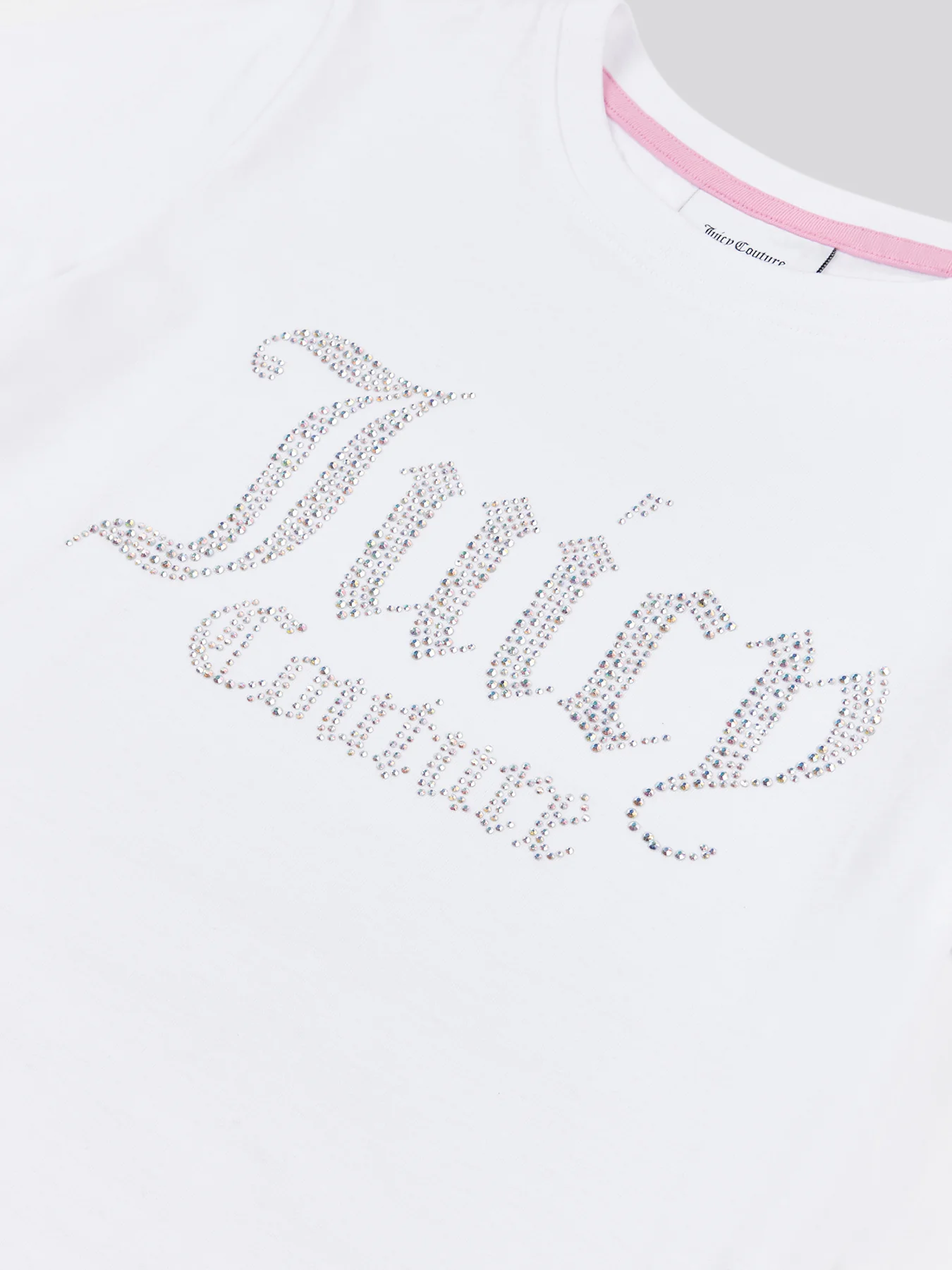 Diamante Fitted Tee White - Image 3