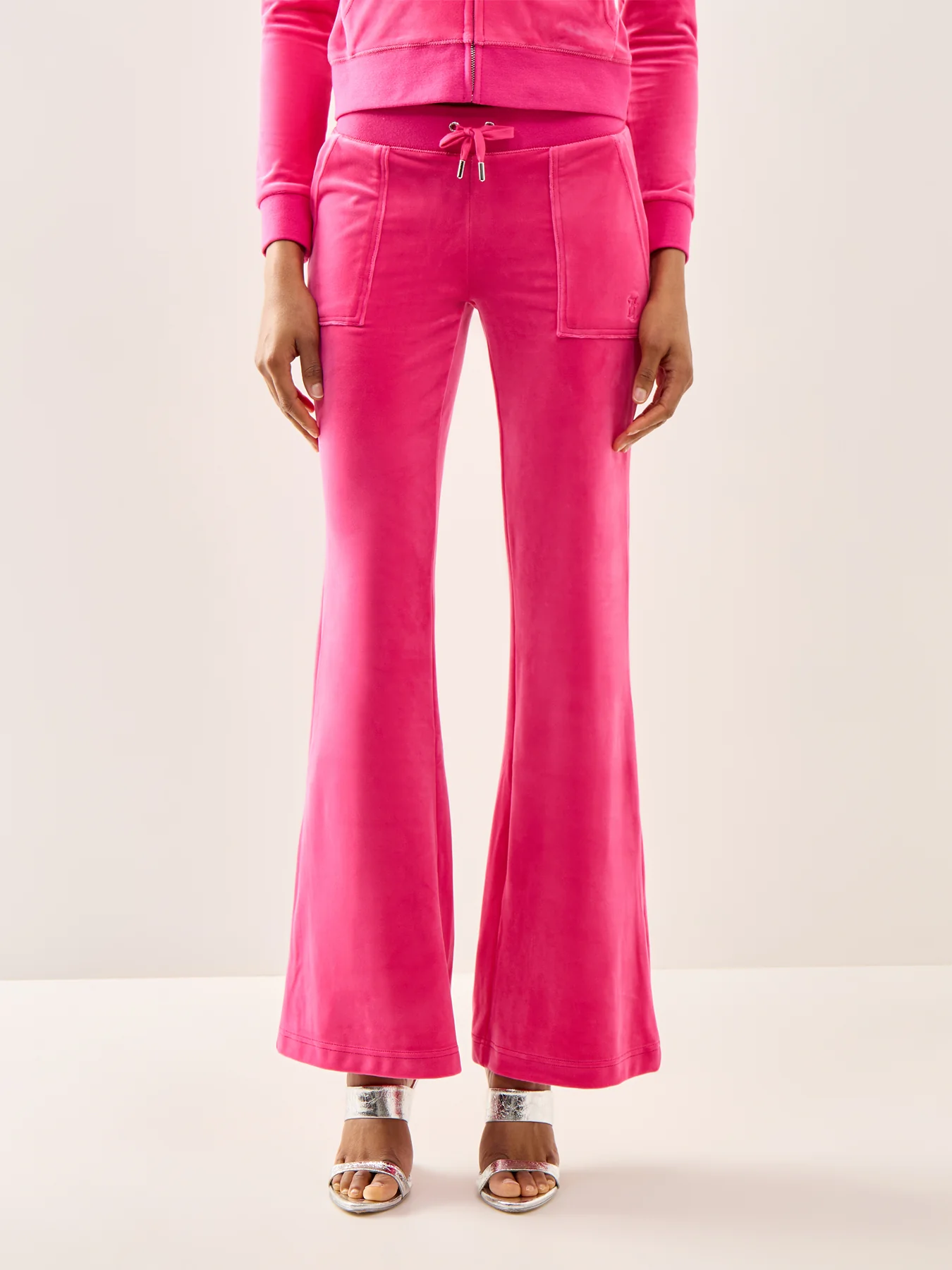 Layla Pocket Low Rise Pants Pink - Image 4
