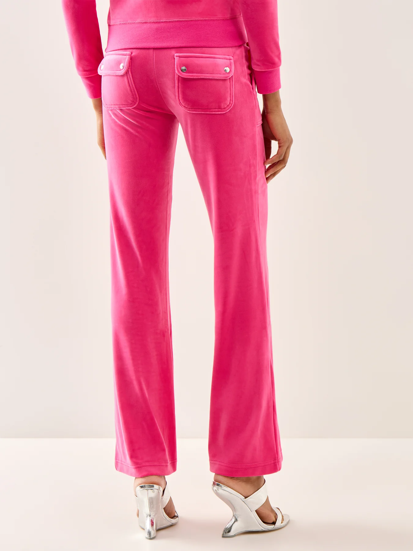 Layla Pocket Low Rise Pants Pink - Image 5