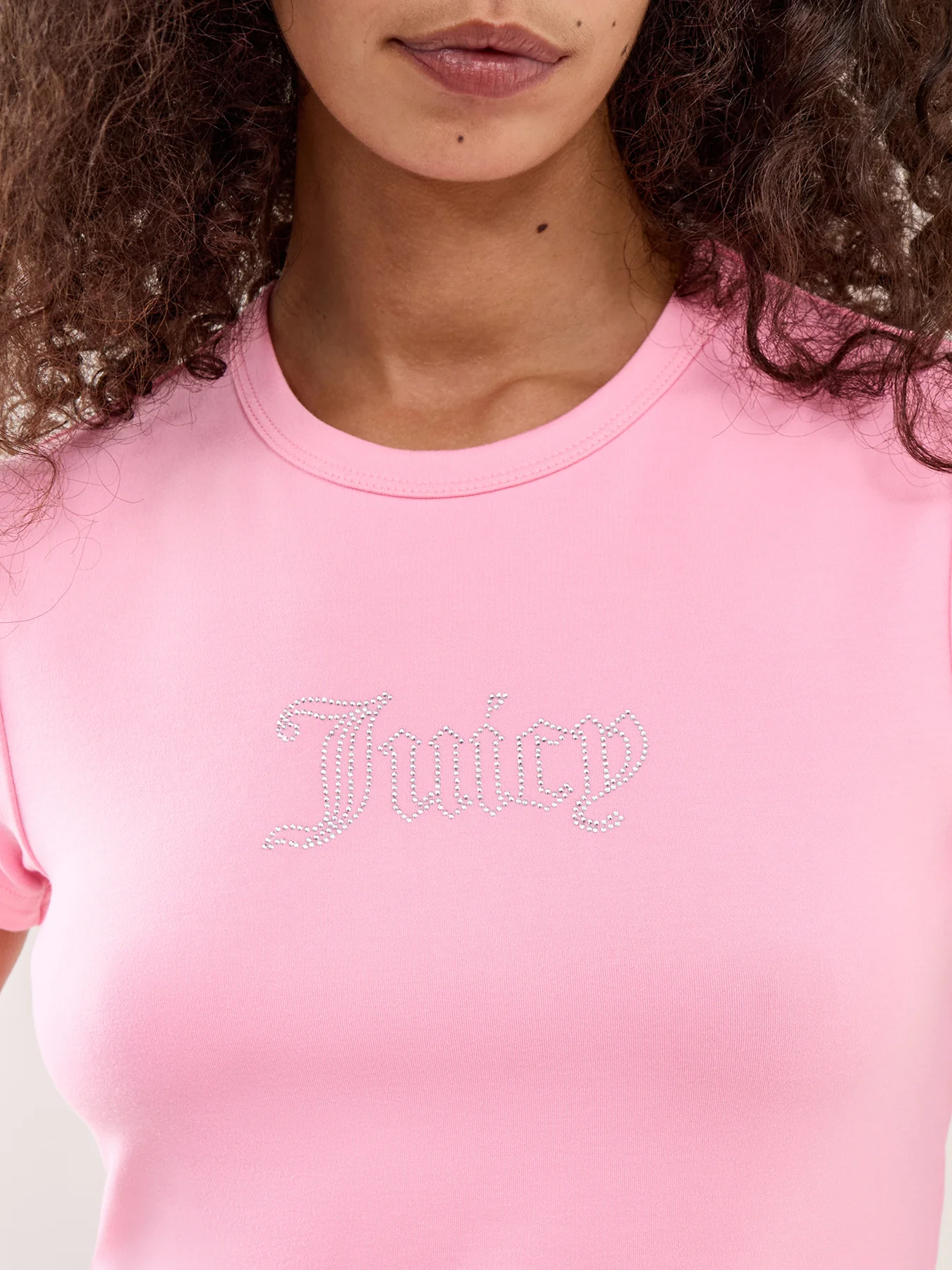 Outline Graphic Baby Tee Pink - Image 3