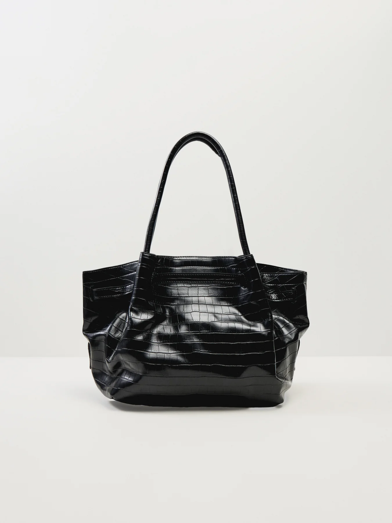 Hana Medium Tote Bag Black Croc - Image 3