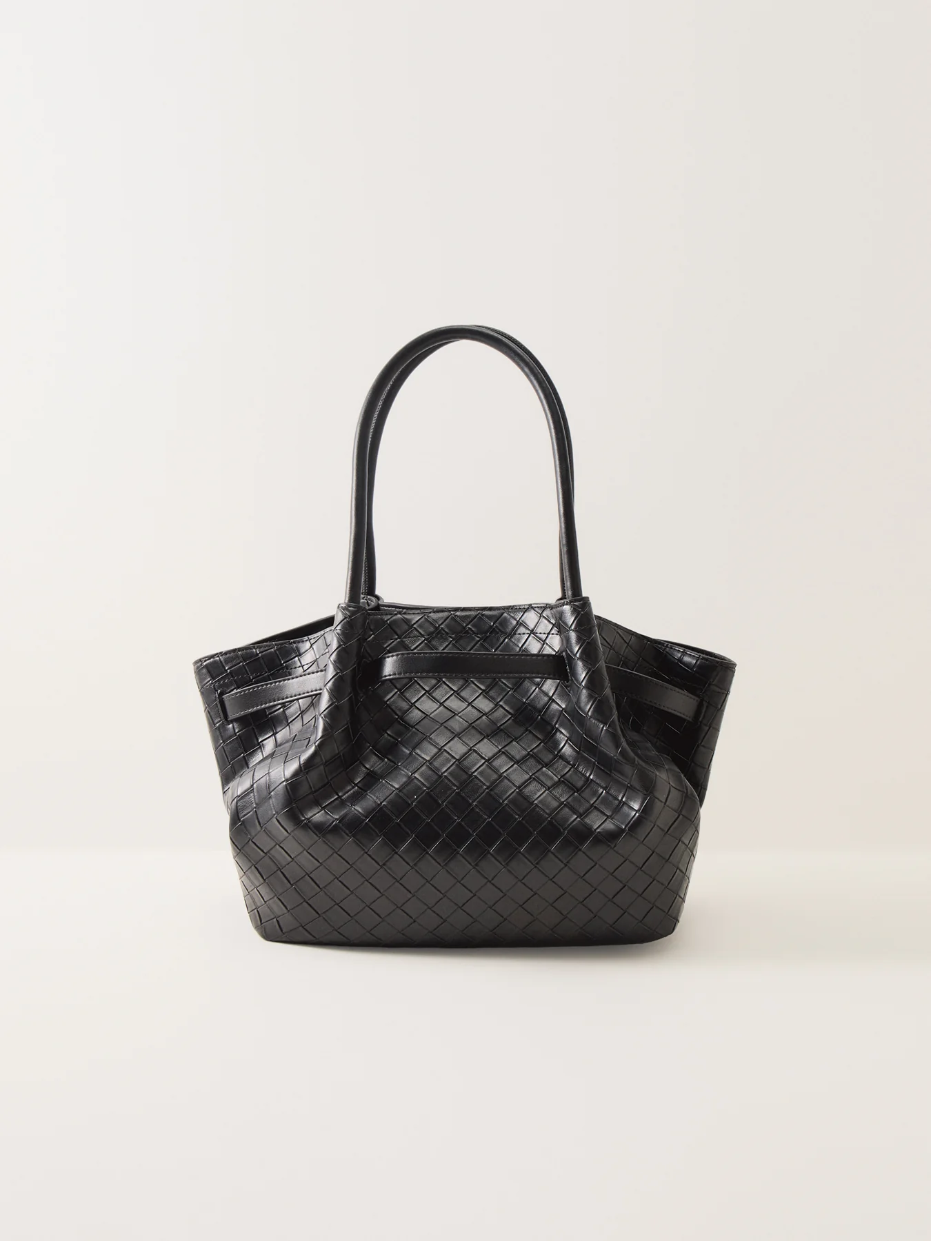 Hana Medium Weave Tote Black - Image 3