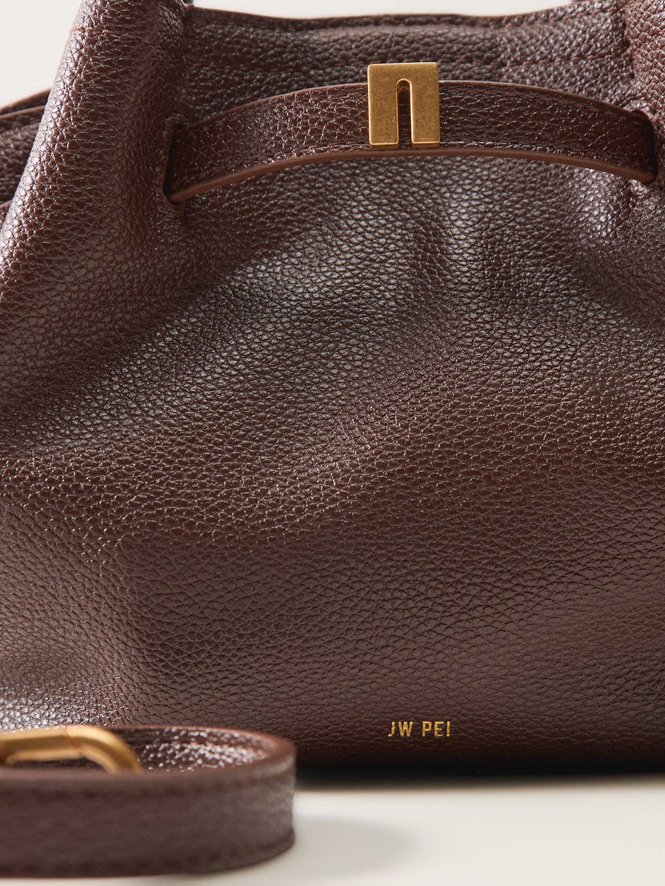 Hana Mini Tote Bag Brown - Image 5