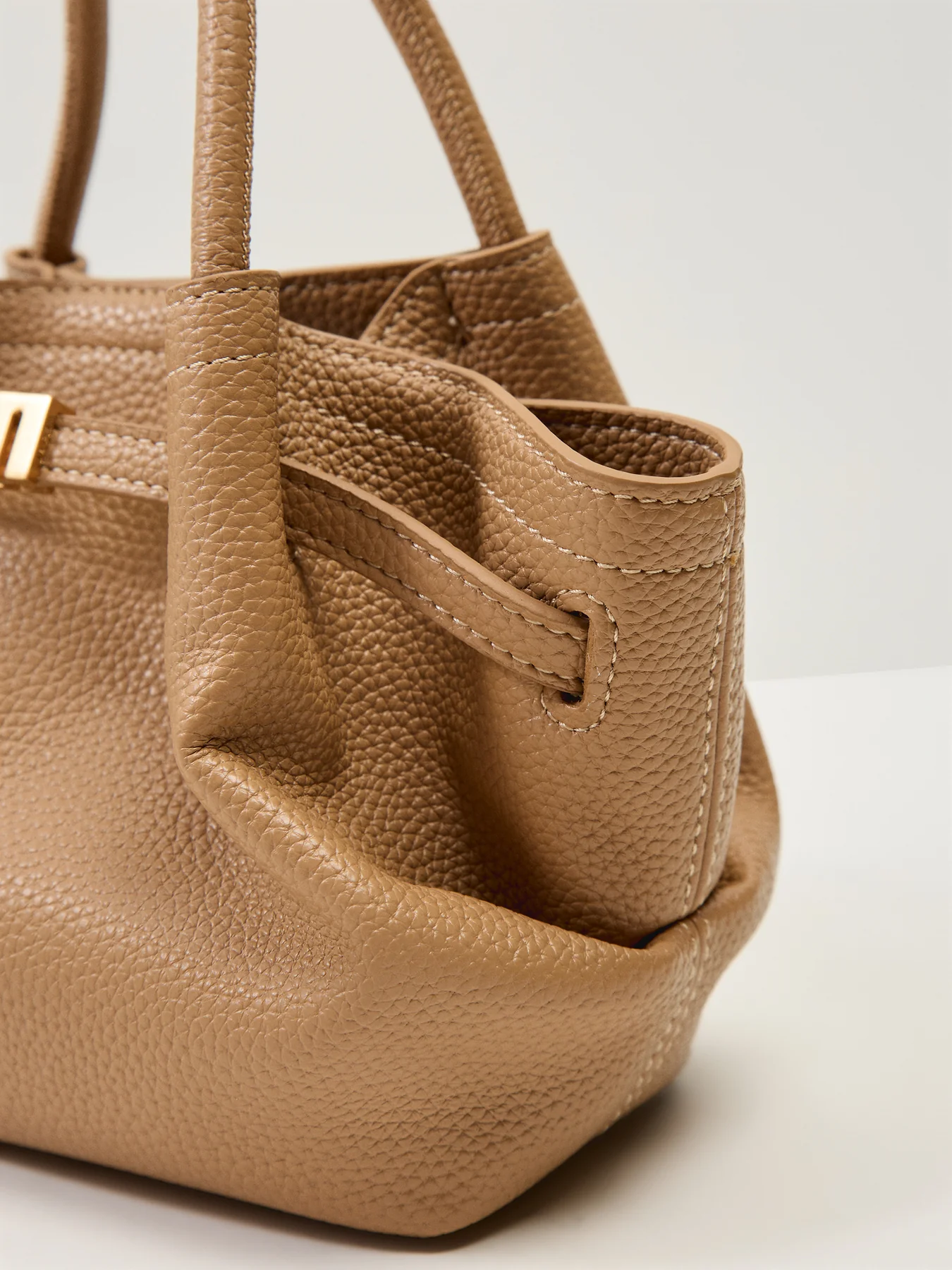 Hana Mini Tote Bag Latte - Image 5