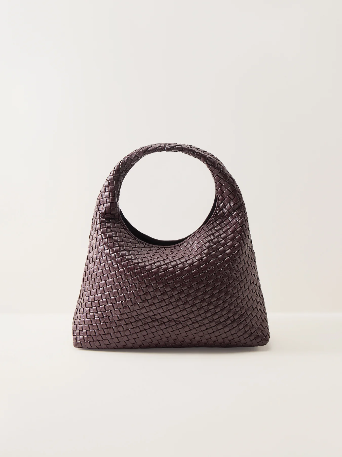 Laura Woven Shoulder Bag Burgundy - Image 3